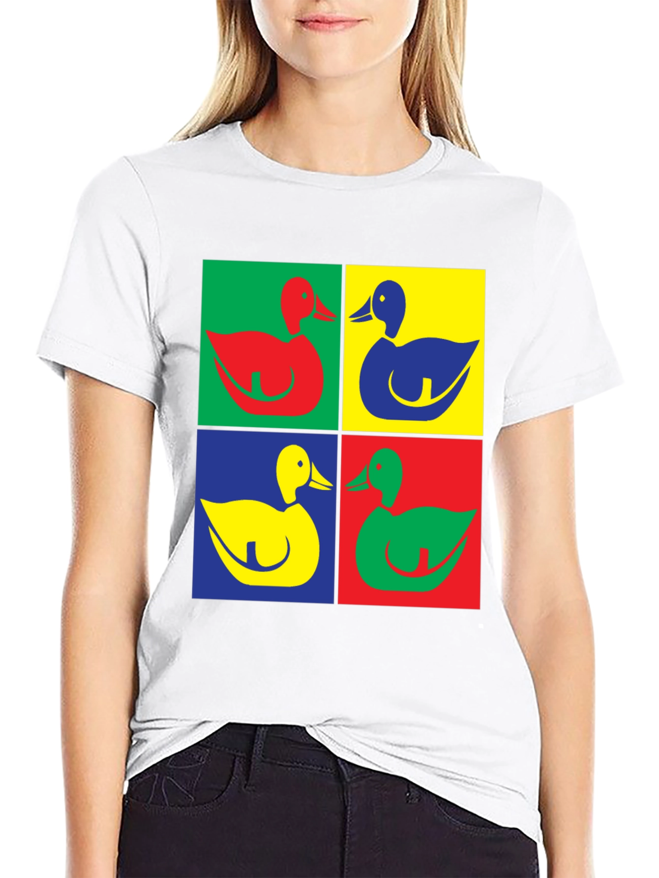 Duck Pop Art T-Shirt - Modern Graphic Tee