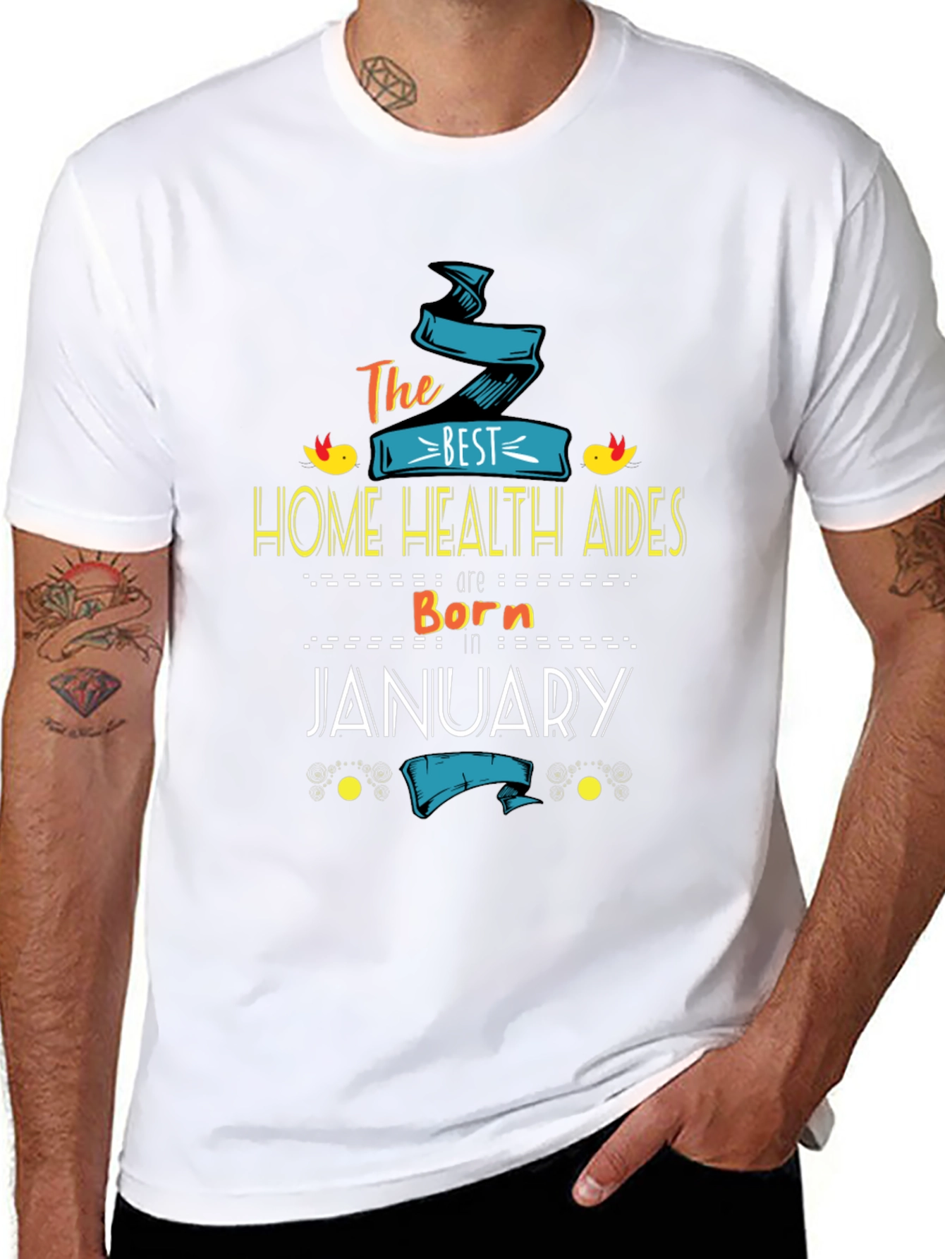 Best Home Health Aides Born In January T-Shirt