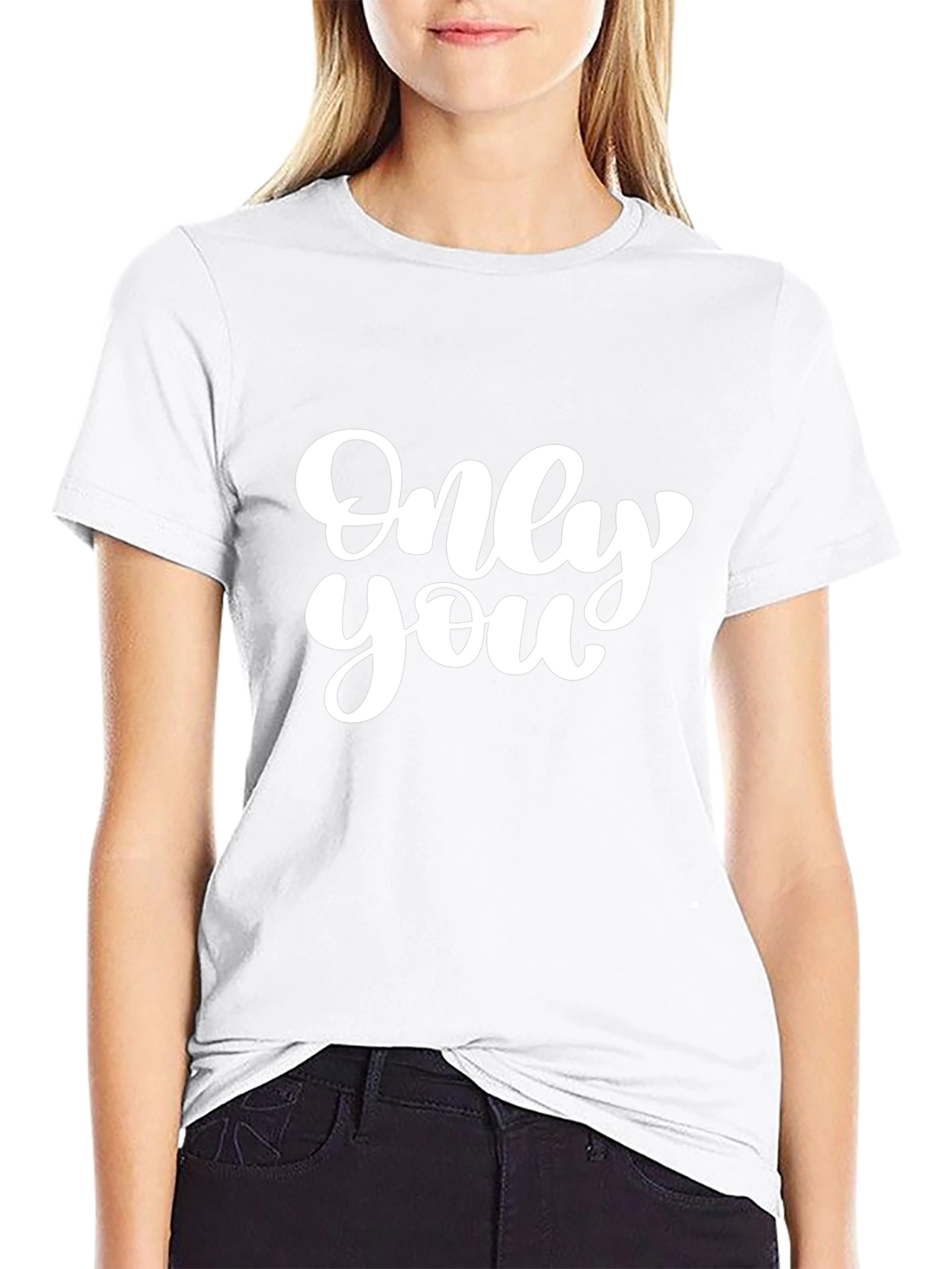 Only You Black Graphic T-Shirt