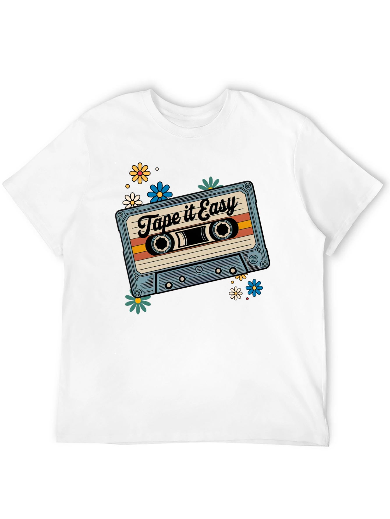 Retro Tape It Easy Cassette Graphic Tee