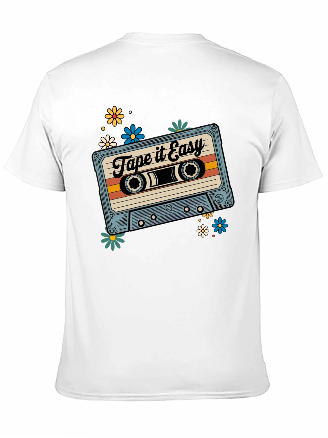 Retro Tape It Easy Cassette Graphic Tee