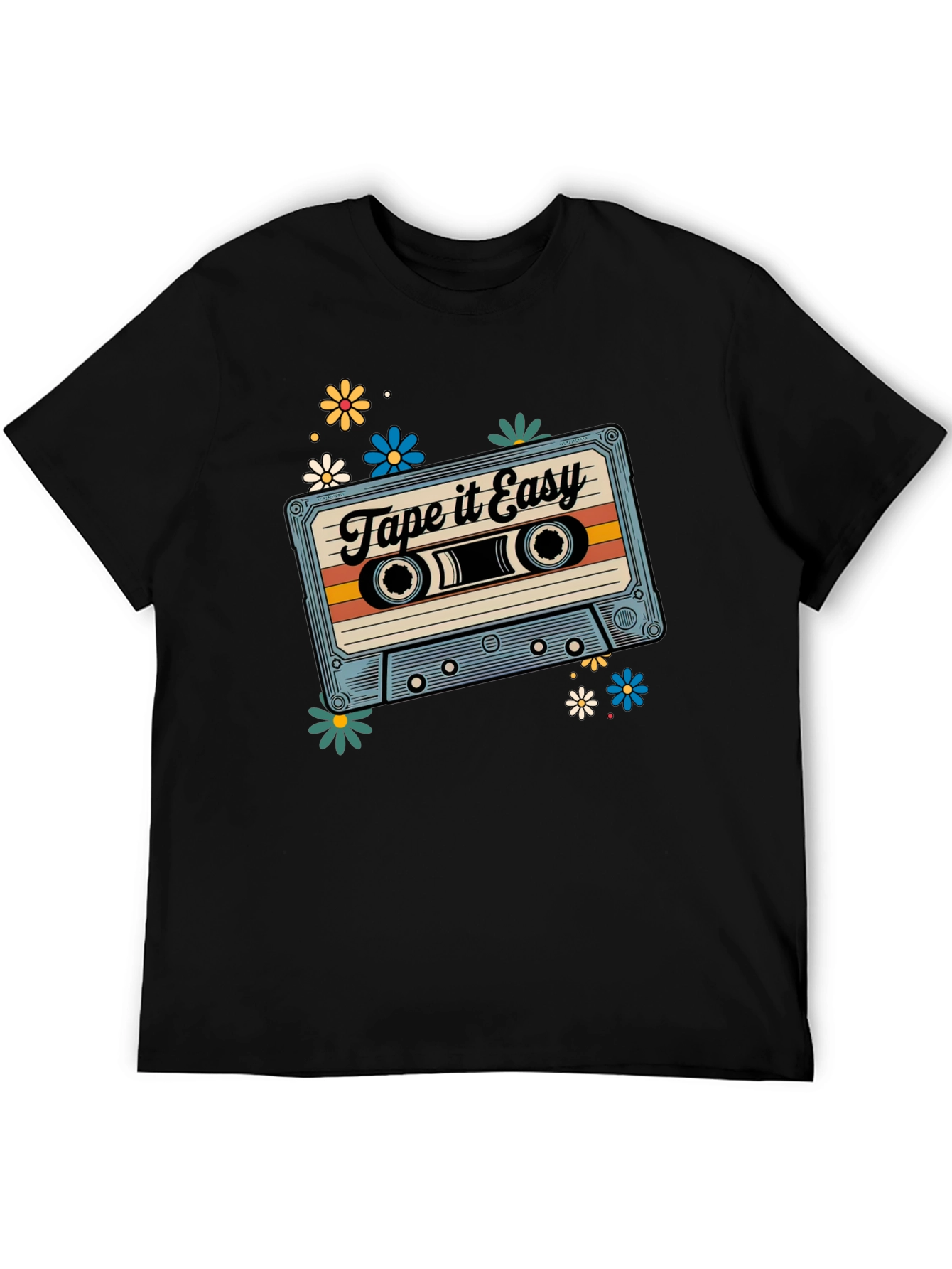 Retro Tape It Easy Cassette Graphic Tee