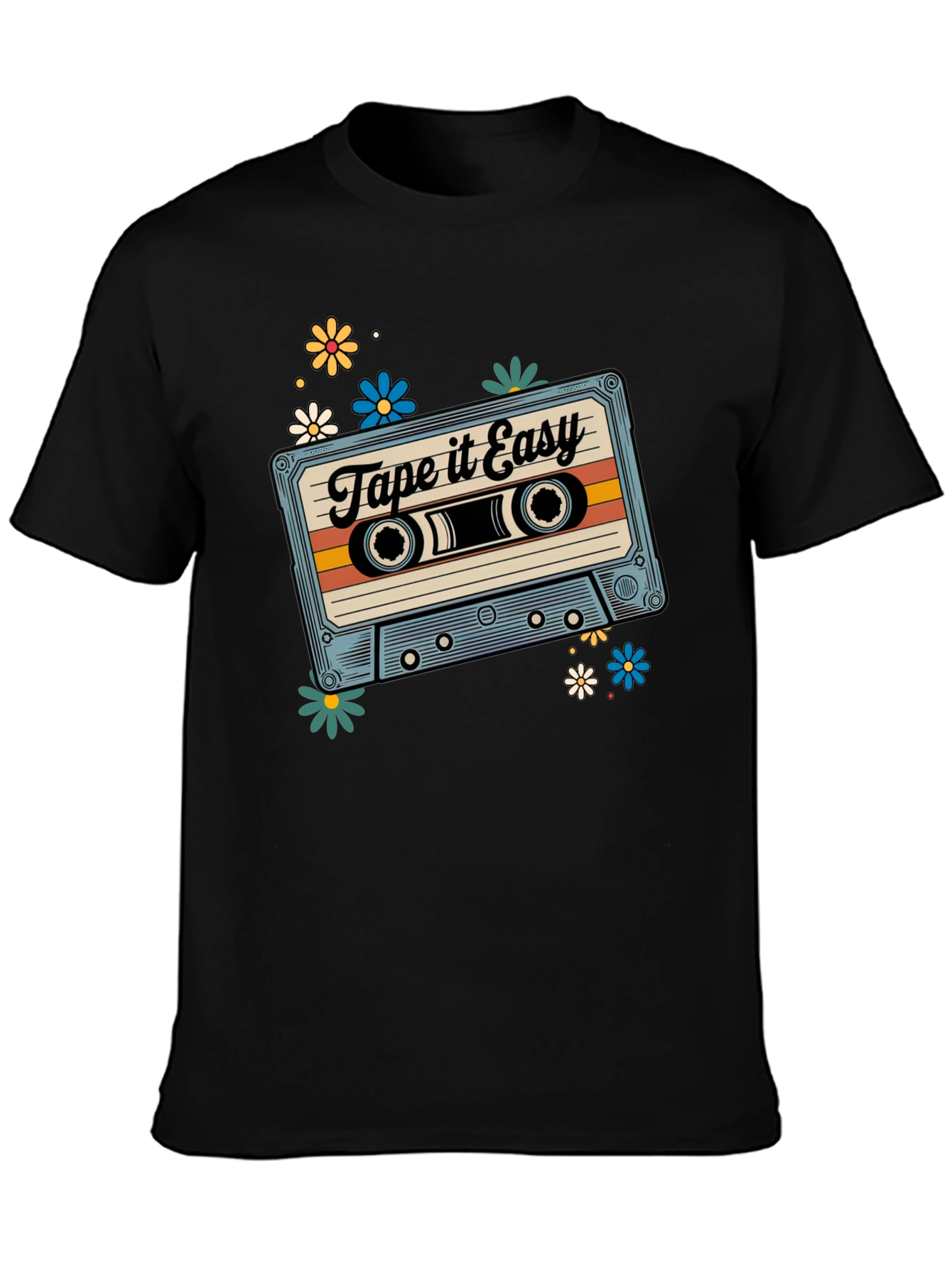 Retro Tape It Easy Cassette Graphic Tee