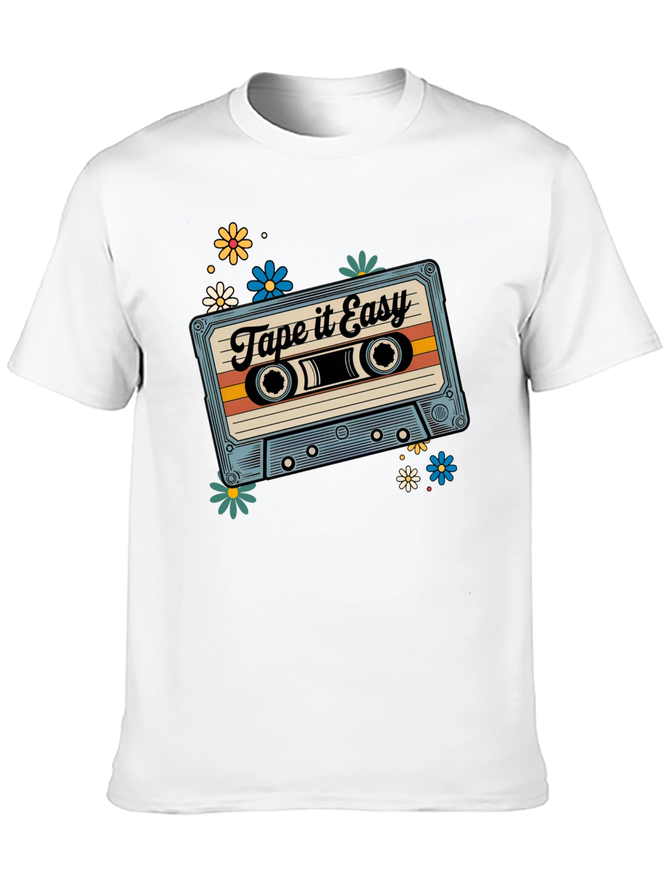 Retro Tape It Easy Cassette Graphic Tee