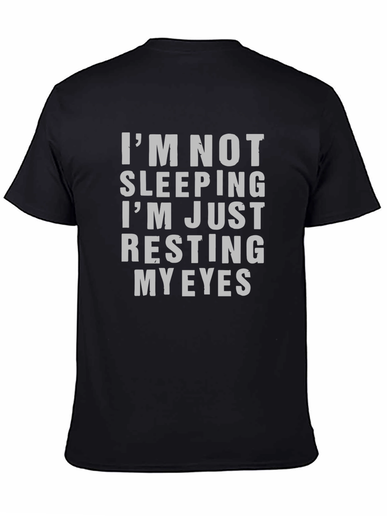 Im Not Sleeping Mens Graphic Tee - Black