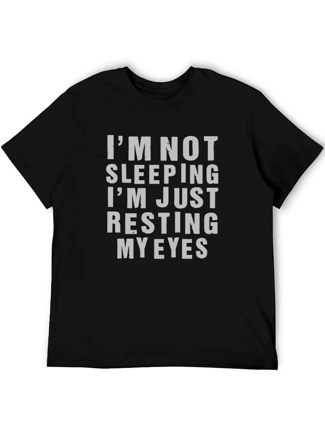 Im Not Sleeping Mens Graphic Tee - Black