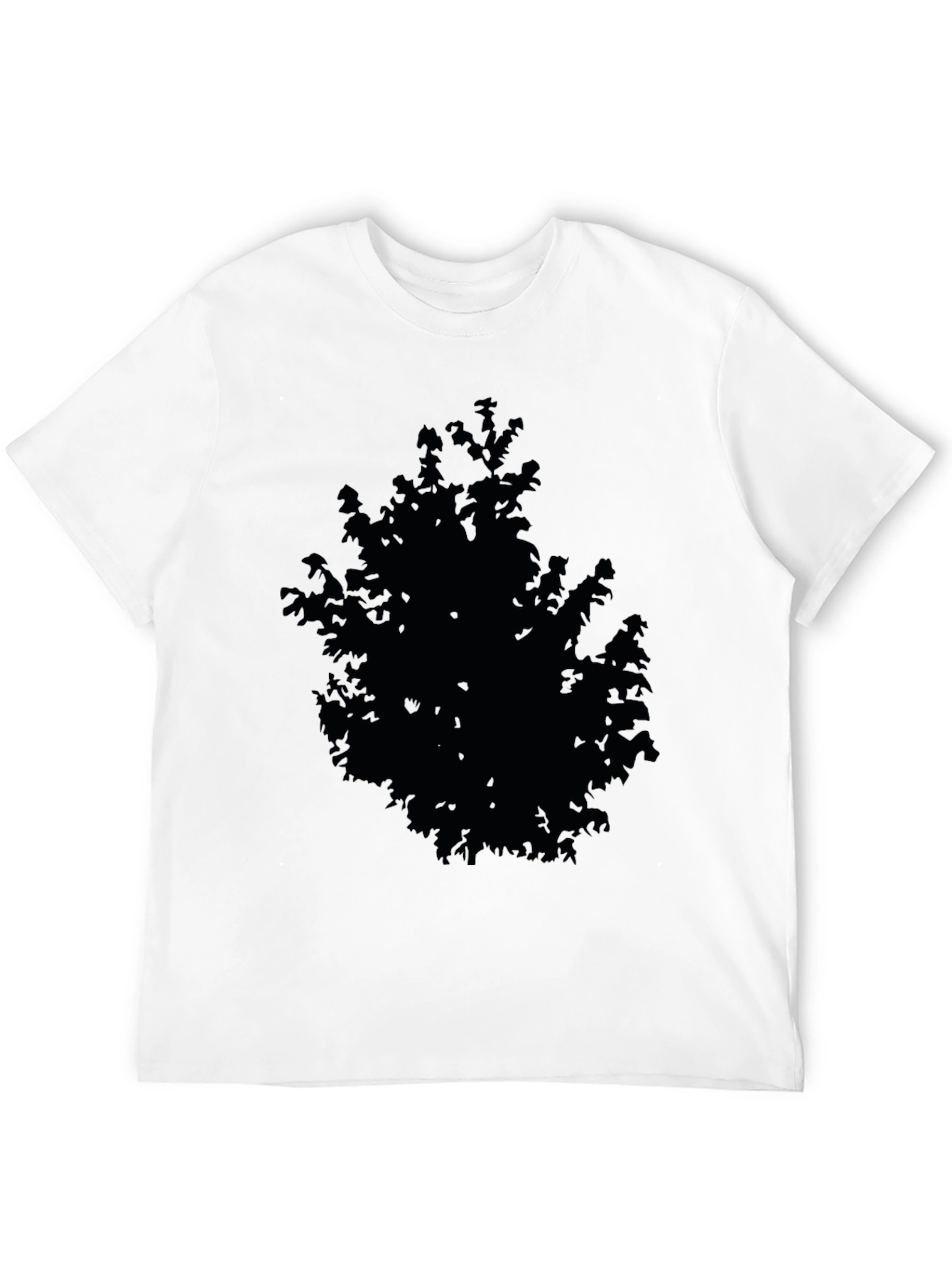 Black Tree Silhouette Graphic Tee - Mens Casual Shirt