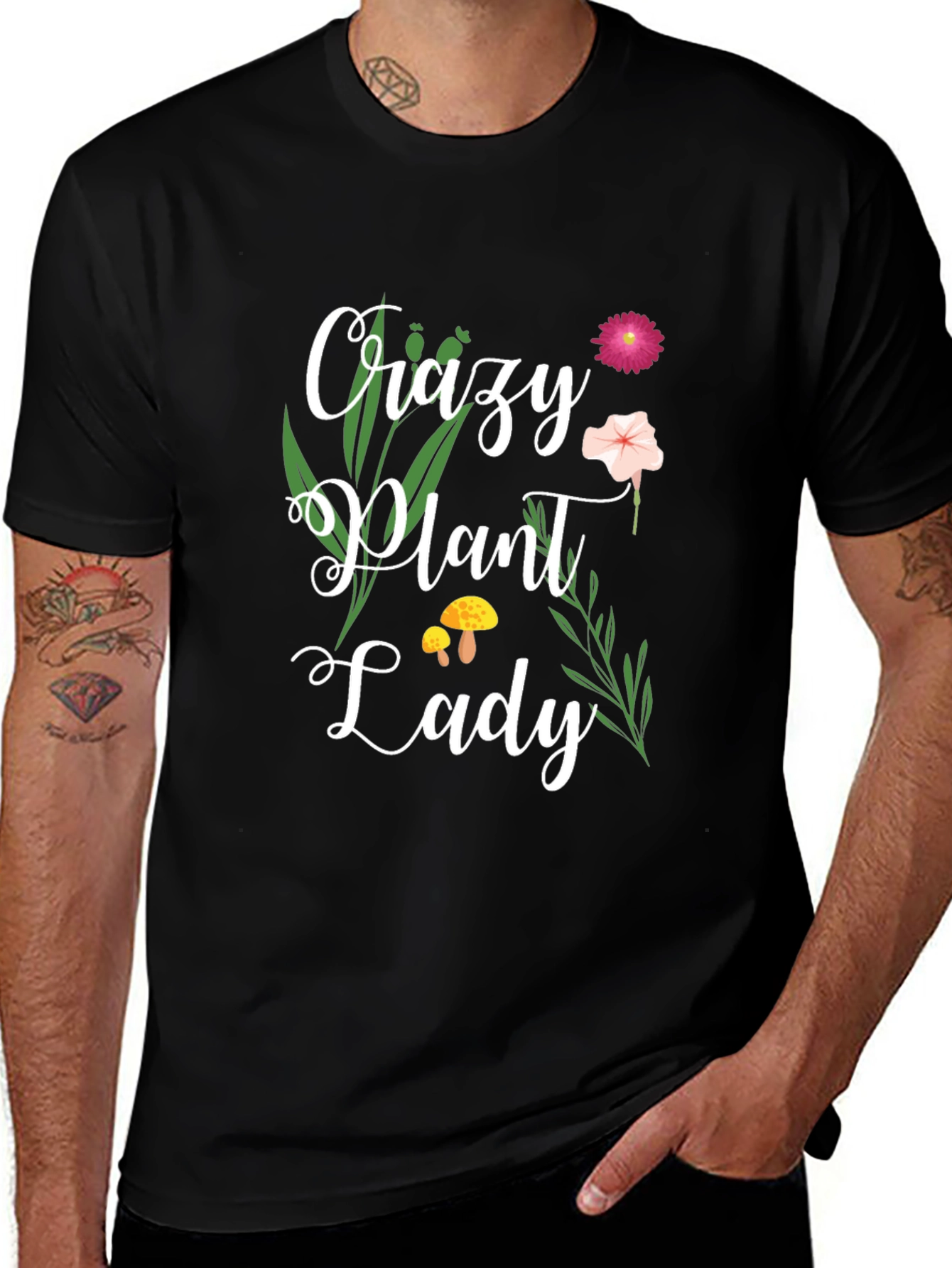 Crazy Plant Lady Graphic T-Shirt