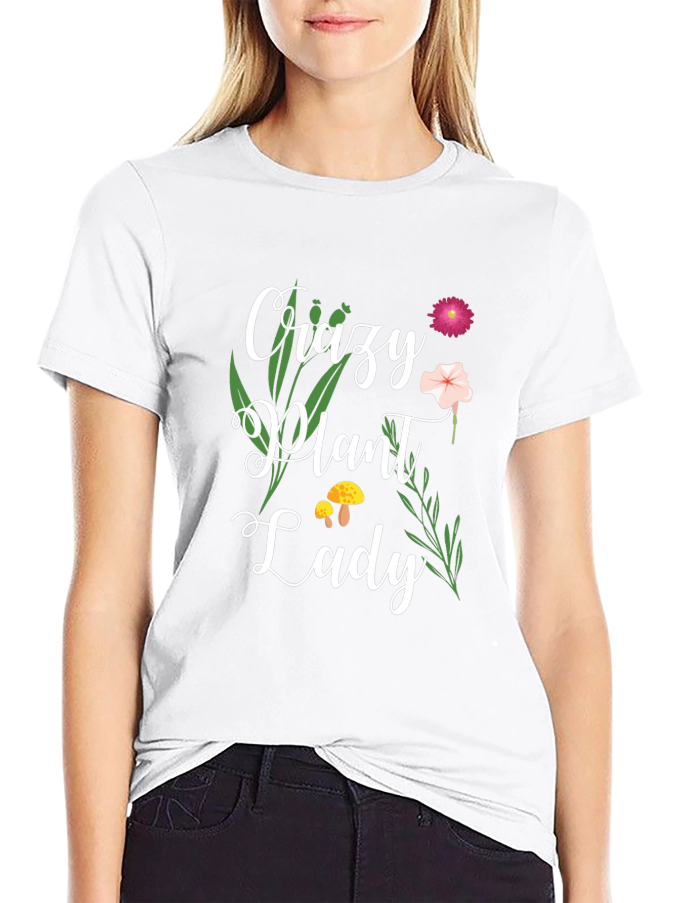 Crazy Plant Lady Graphic T-Shirt