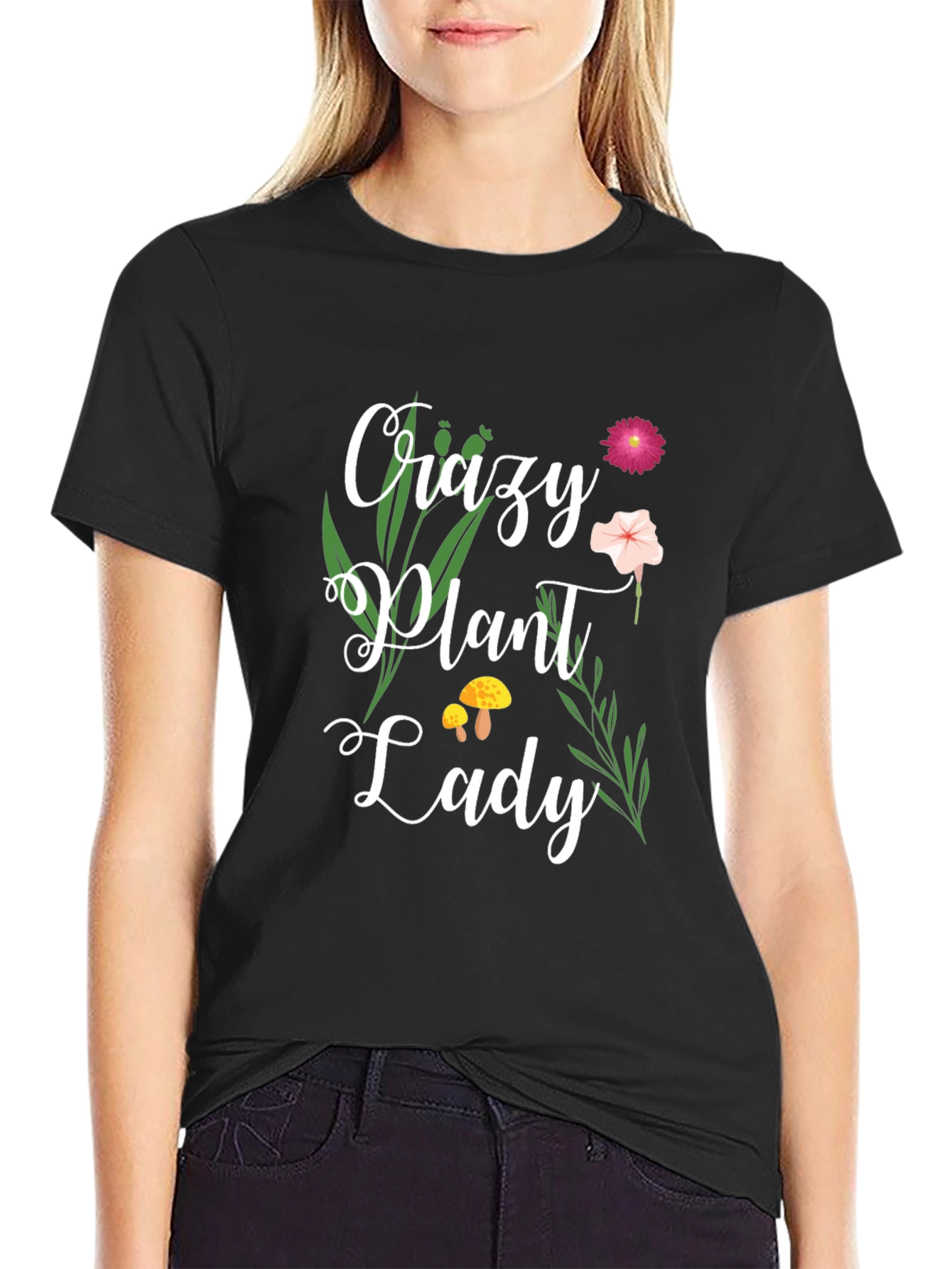Crazy Plant Lady Graphic T-Shirt