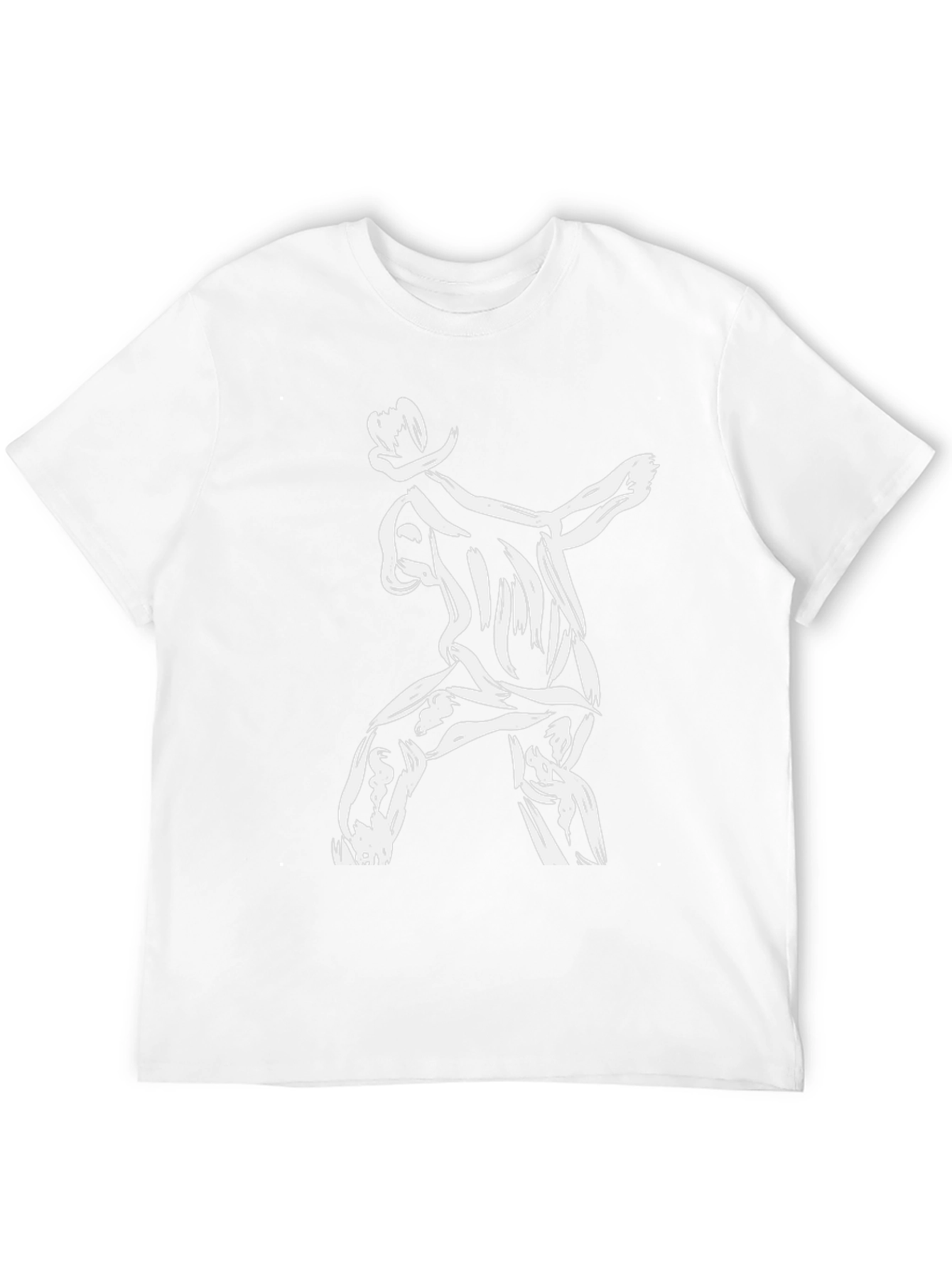 Cool Black T-Shirt with Graphic Dancer Design