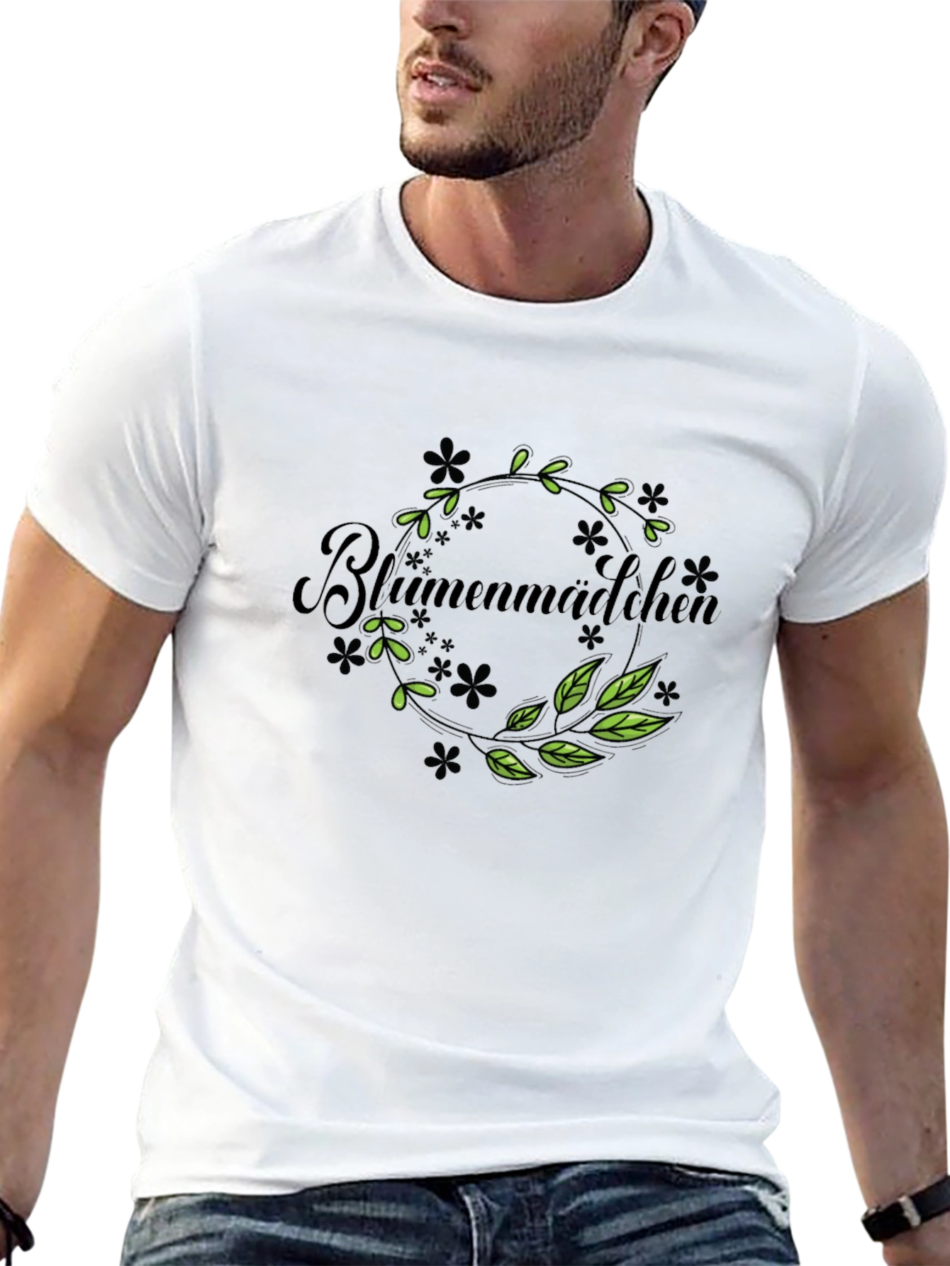 Blumenmadchen Wreath T-Shirt