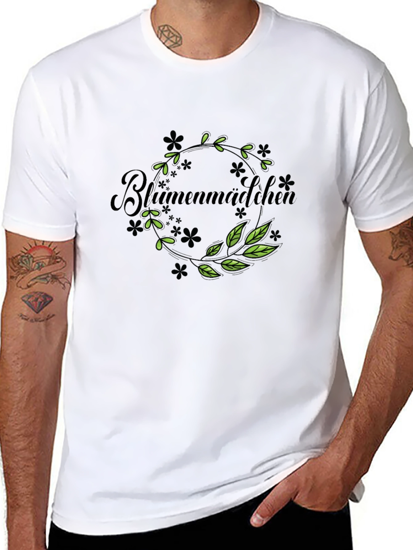 Blumenmadchen Wreath T-Shirt