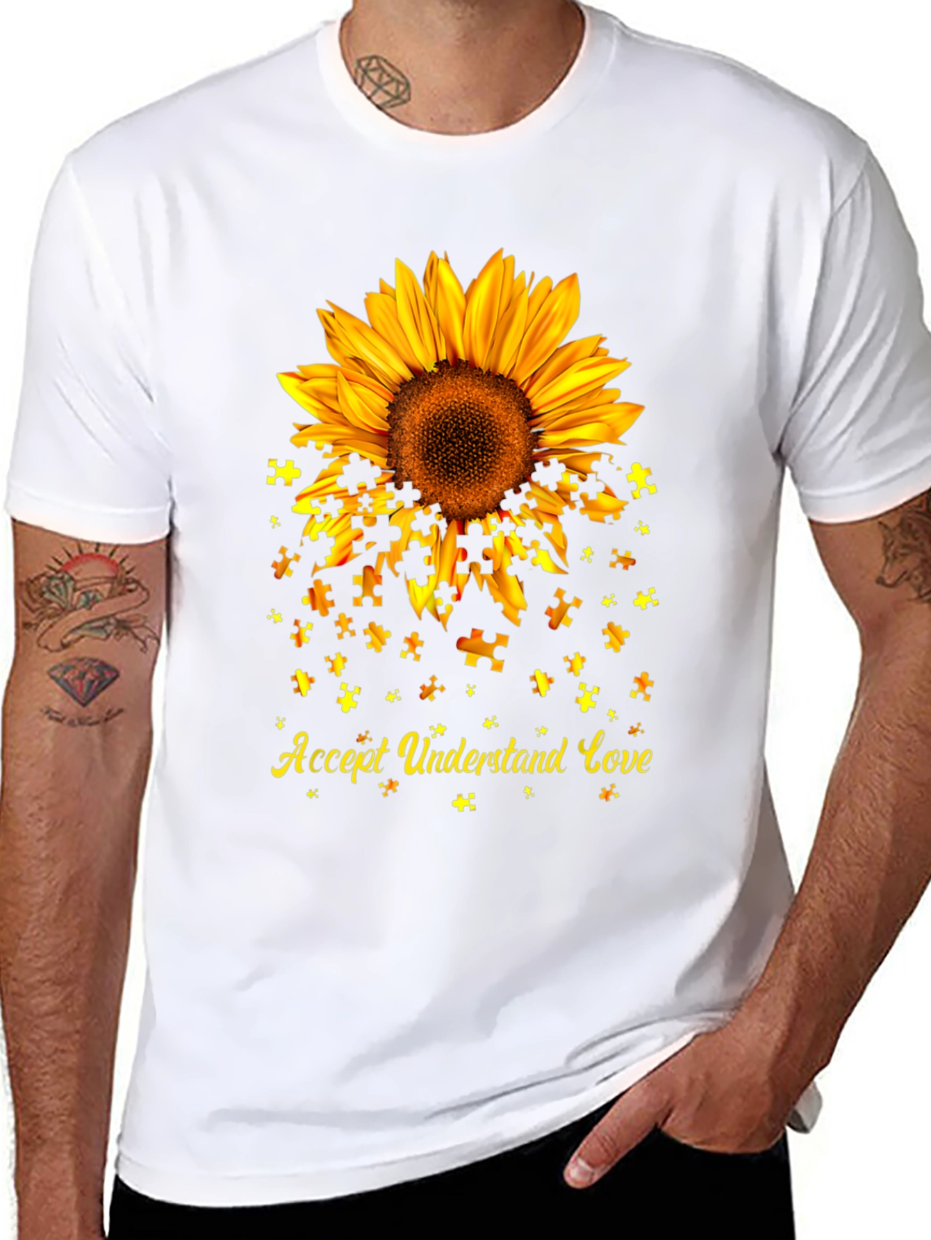 Autism Awareness Sunflower T-Shirt