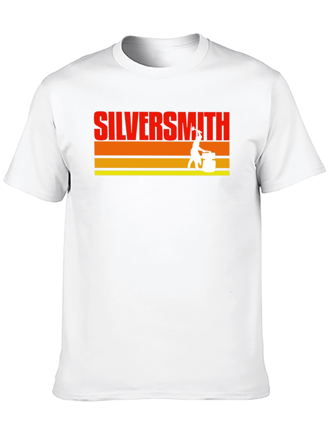 Silversmith T-Shirt - Retro Design Black Cotton Tee