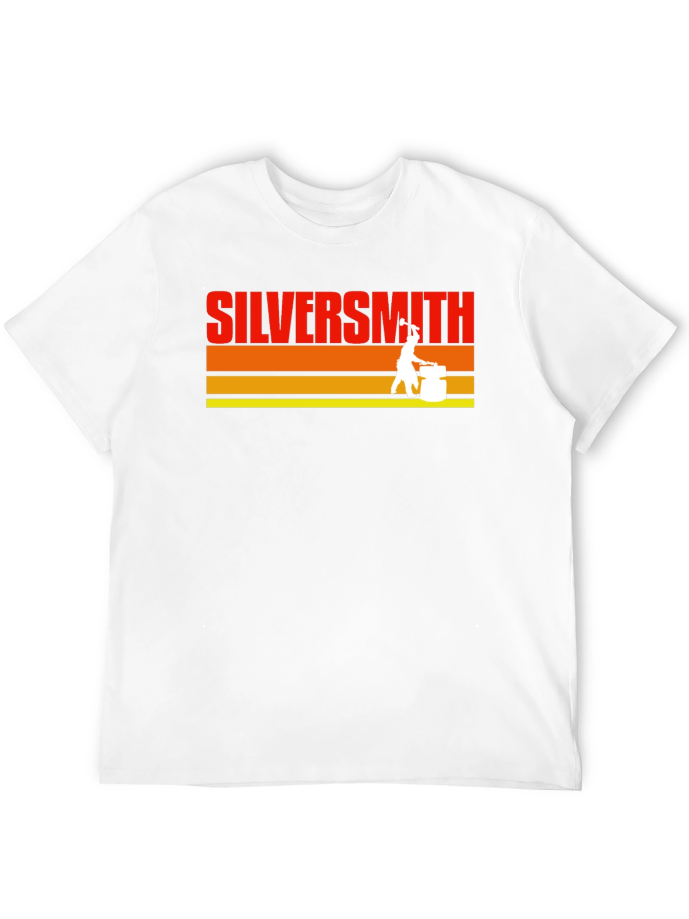 Silversmith T-Shirt - Retro Design Black Cotton Tee