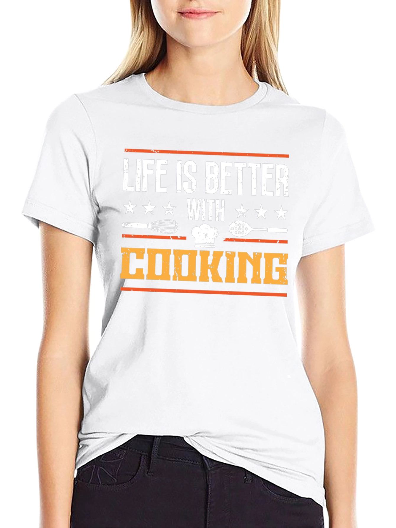 Life is Better with Cooking T-Shirt - Chef Gift