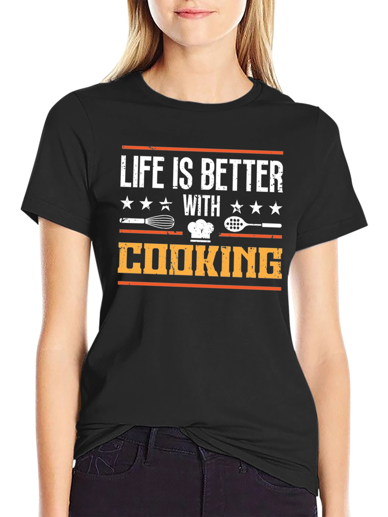 Life is Better with Cooking T-Shirt - Chef Gift