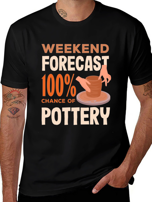 Weekend Pottery Forecast Graphic Tee