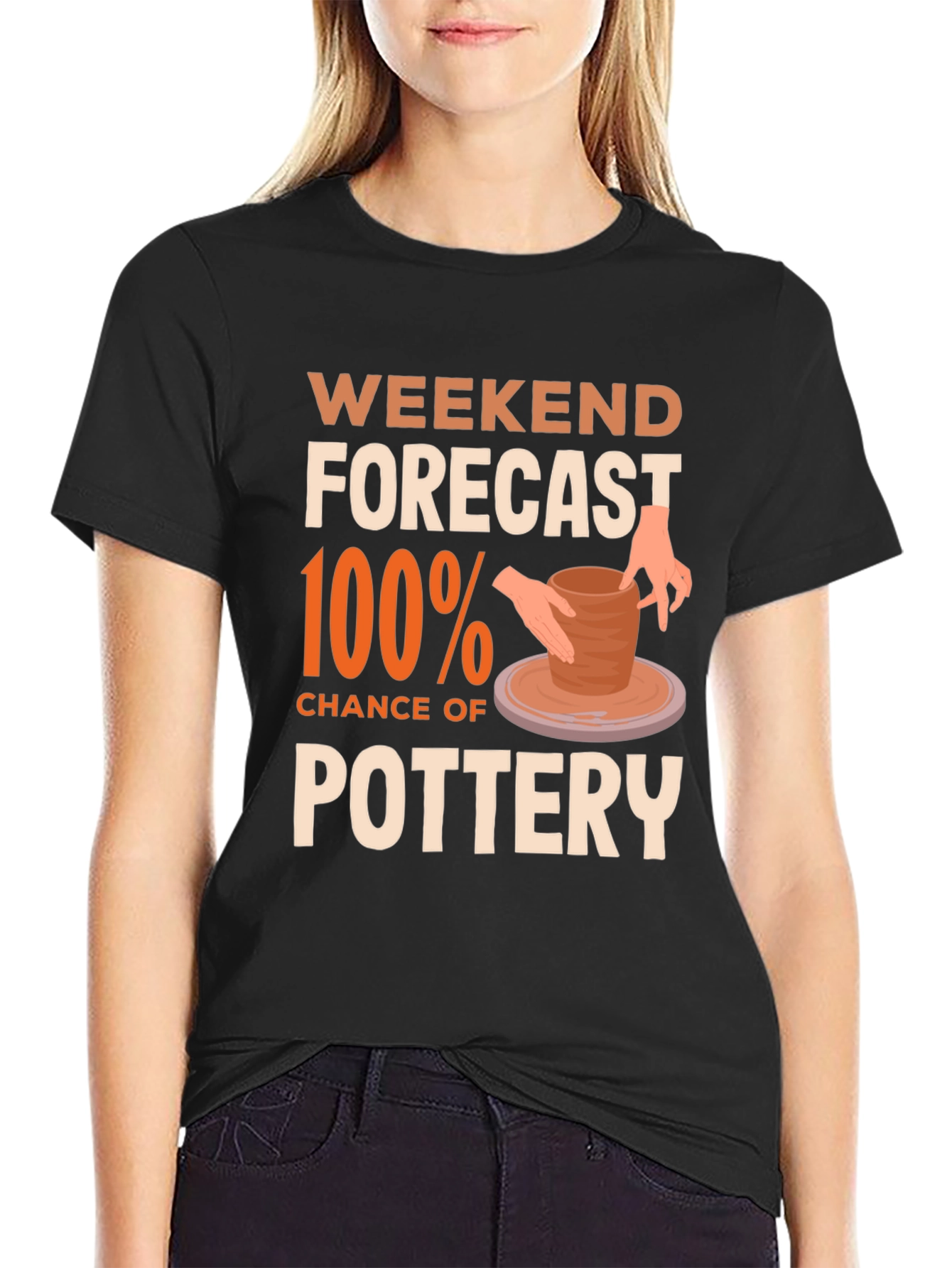 Weekend Pottery Forecast Graphic Tee