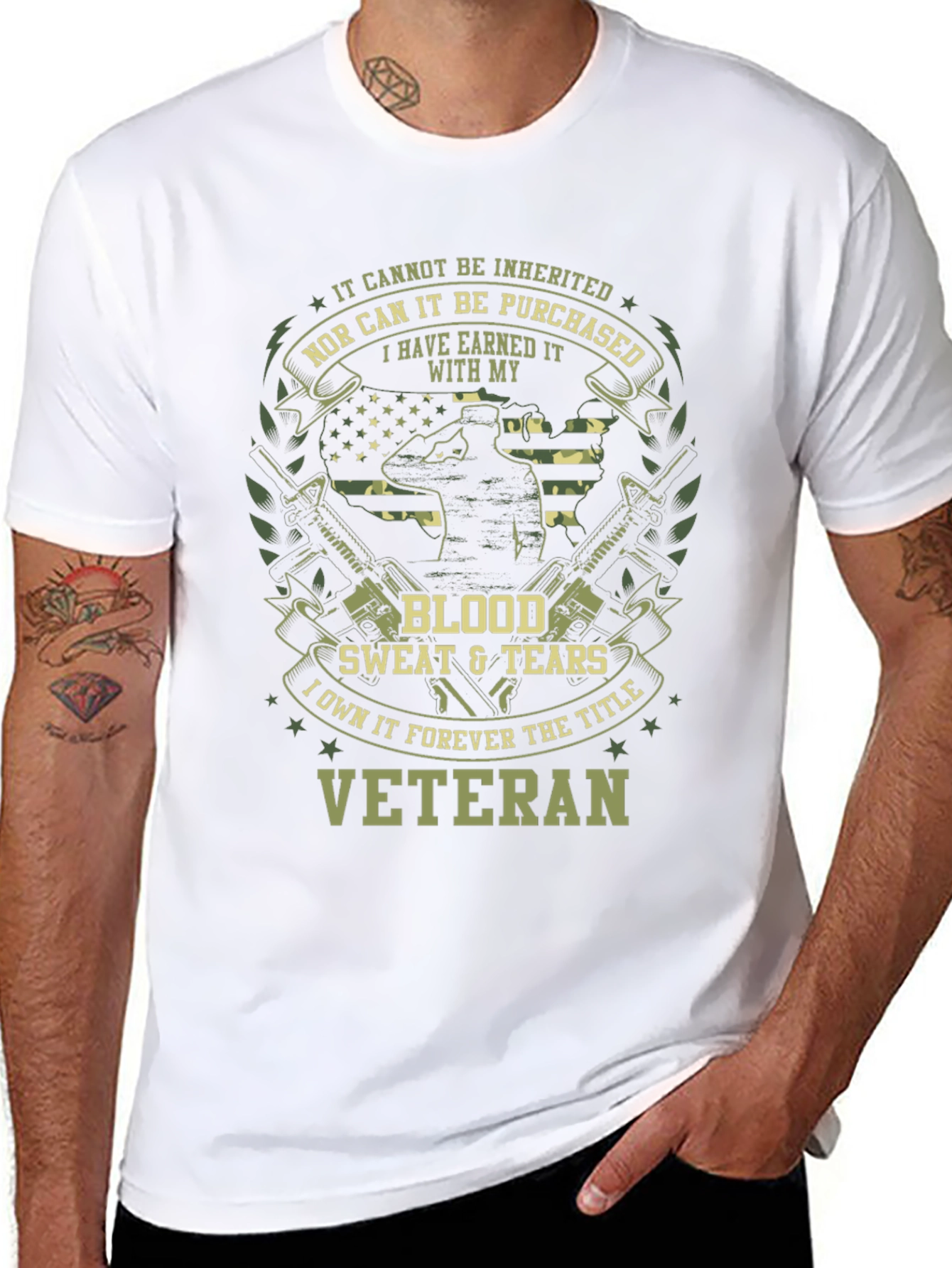Veteran Pride Tee: Earned Not Inherited