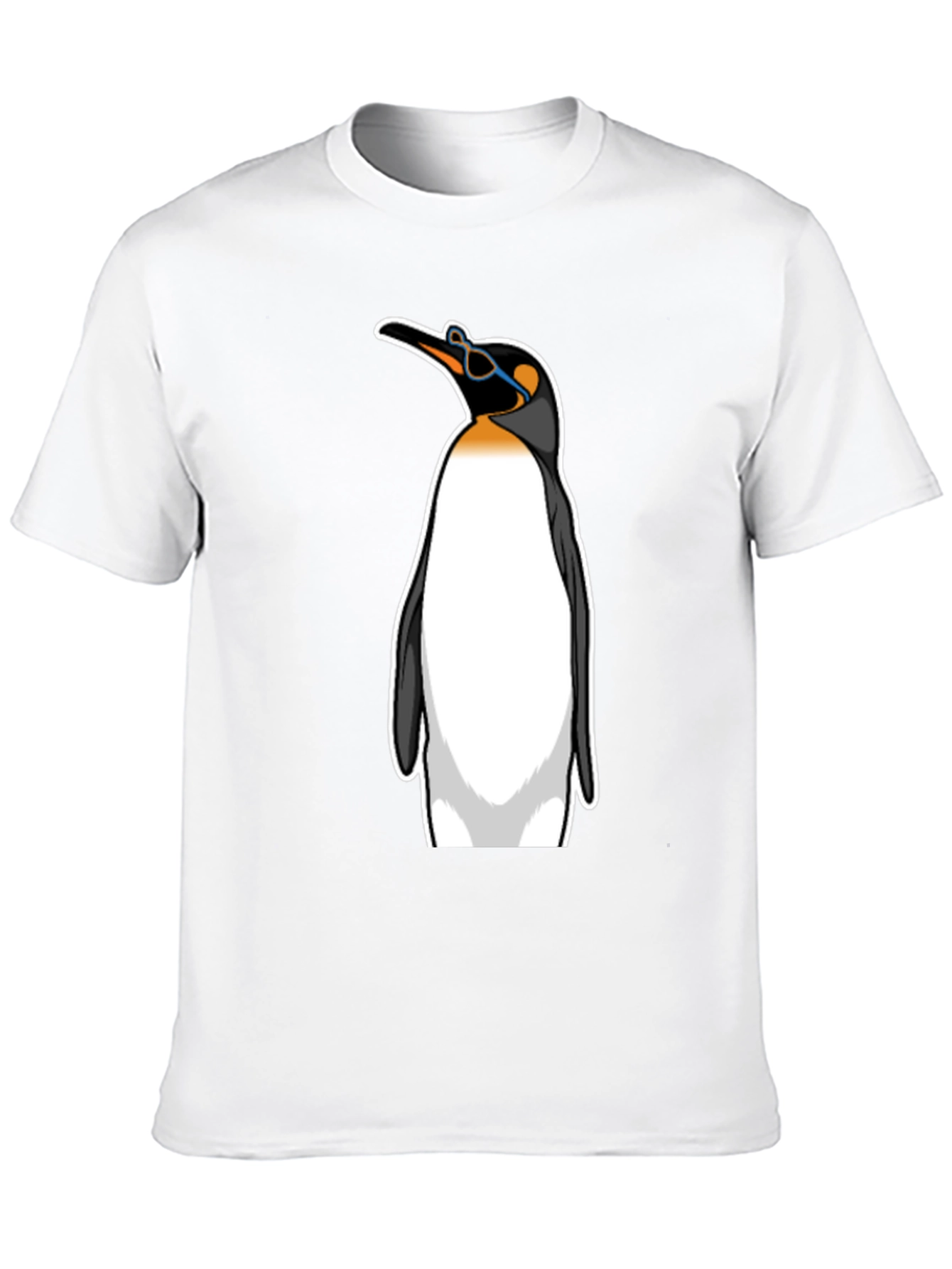 Cool Penguin Graphic Tee - Black Cotton T-Shirt