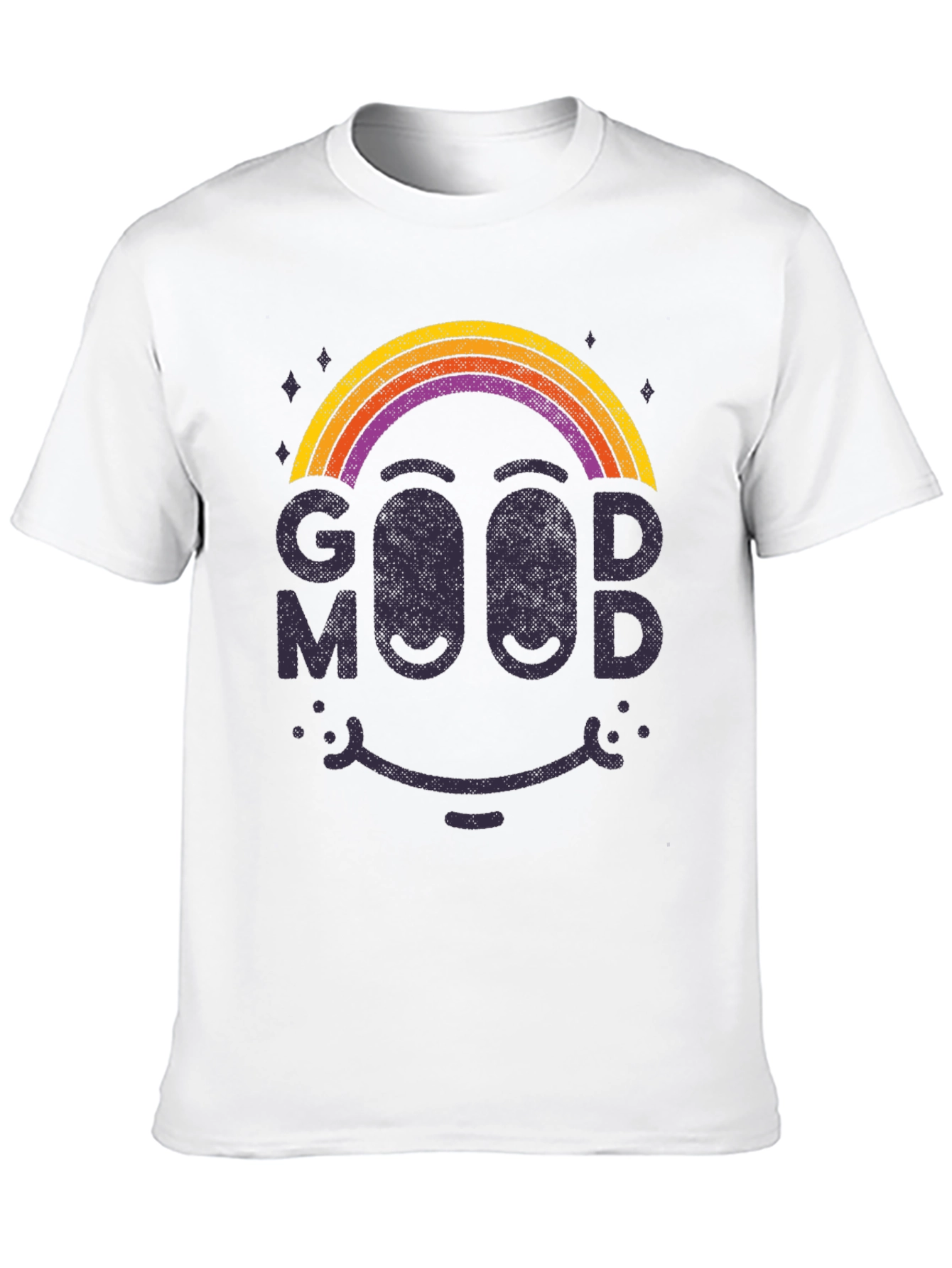 Good Mood Rainbow Graphic Tee - Comfort Fit