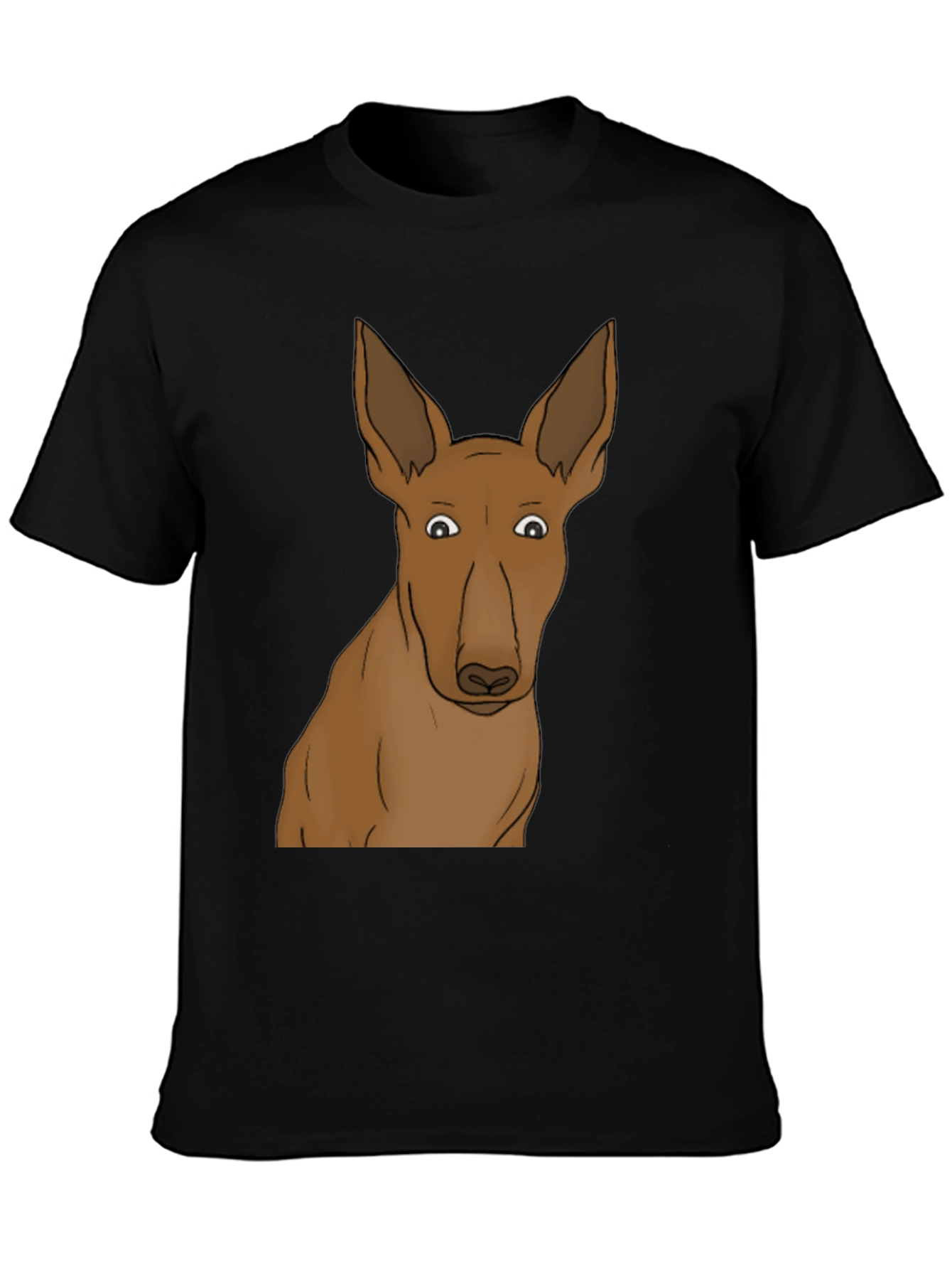 Dog Graphic Black T-Shirt