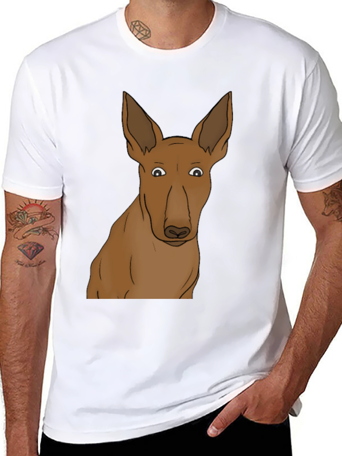 Dog Graphic Black T-Shirt