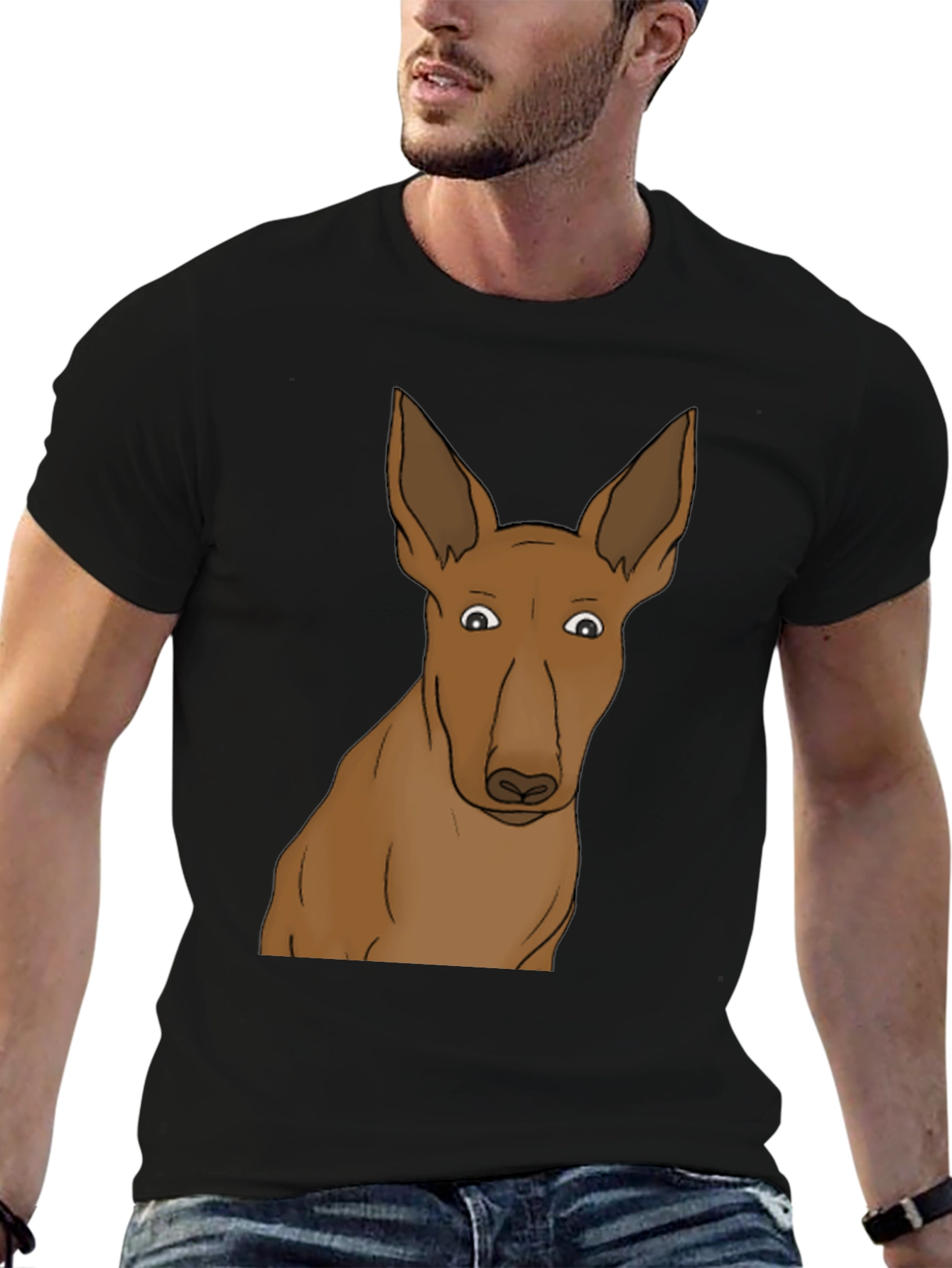 Dog Graphic Black T-Shirt