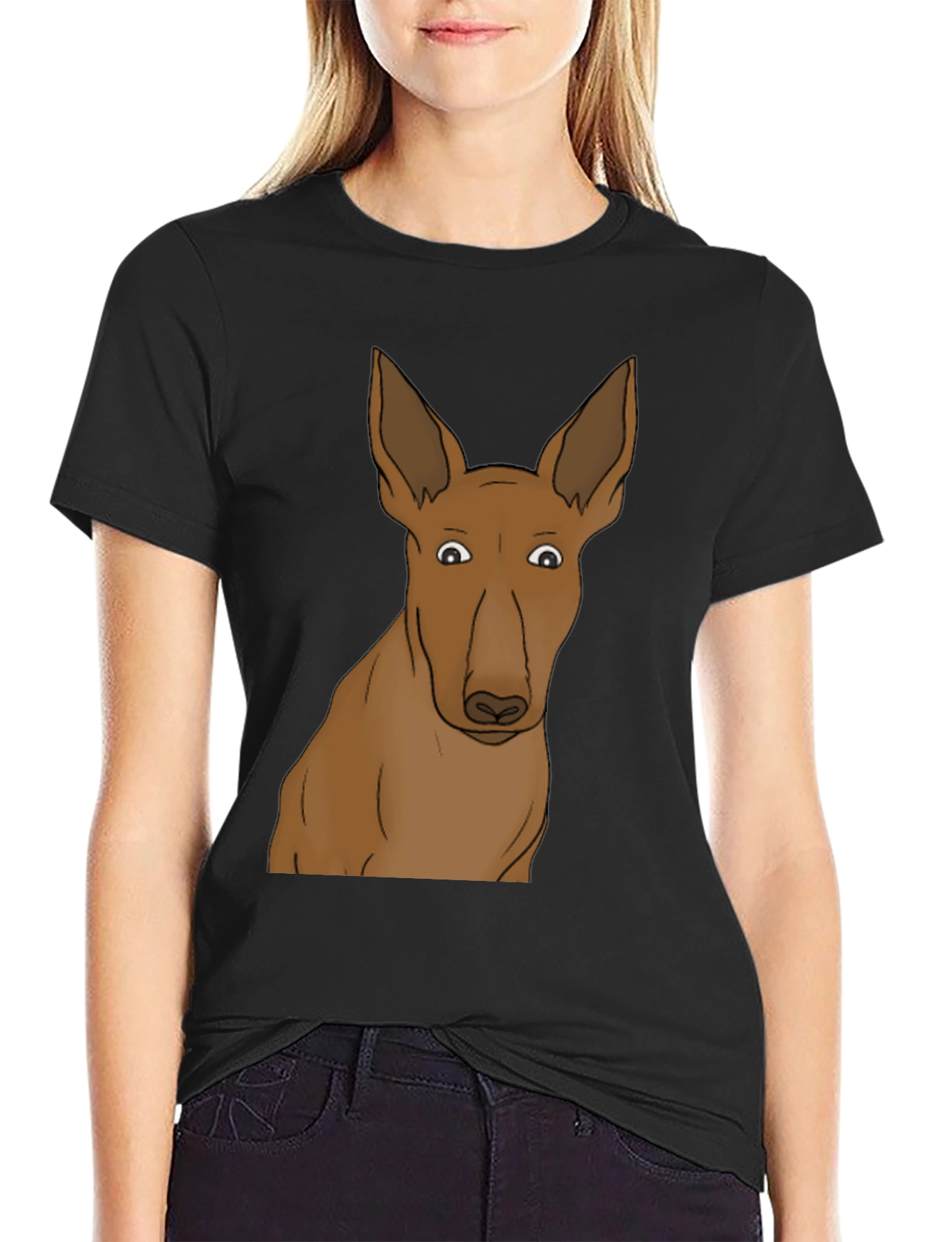 Dog Graphic Black T-Shirt