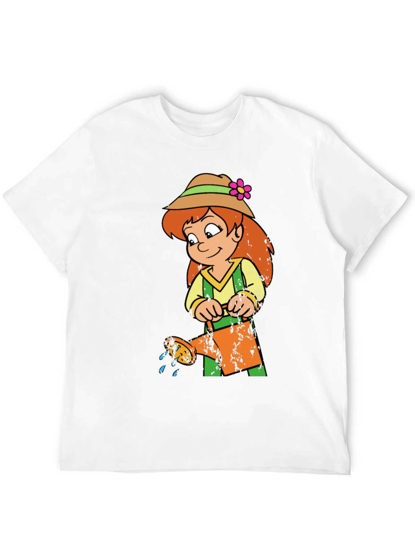 Cartoon Gardener Graphic T-Shirt