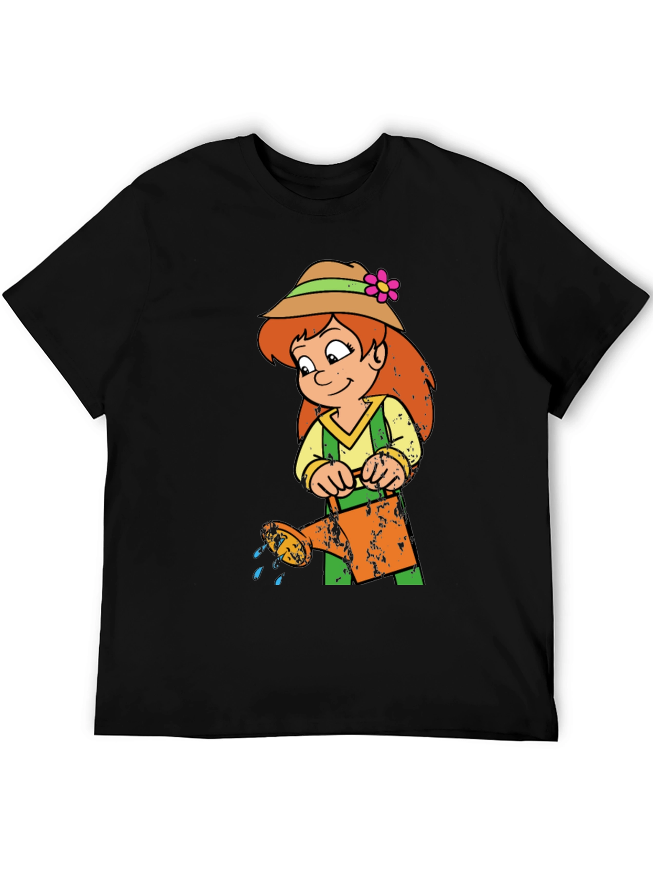 Cartoon Gardener Graphic T-Shirt