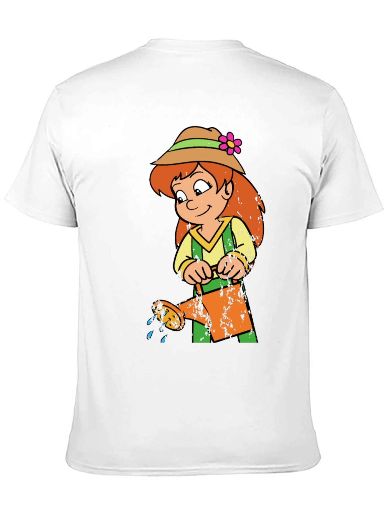 Cartoon Gardener Graphic T-Shirt