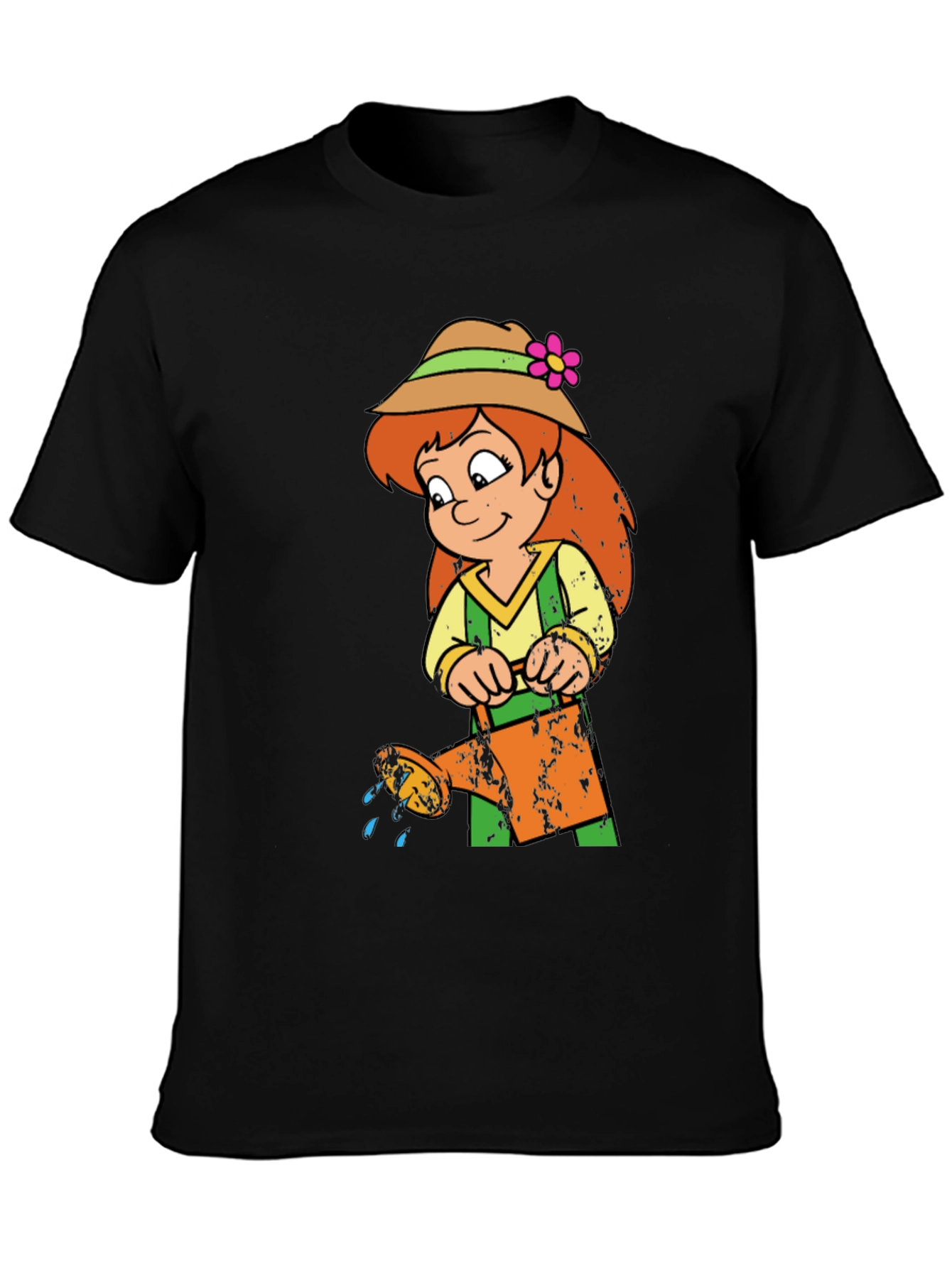 Cartoon Gardener Graphic T-Shirt