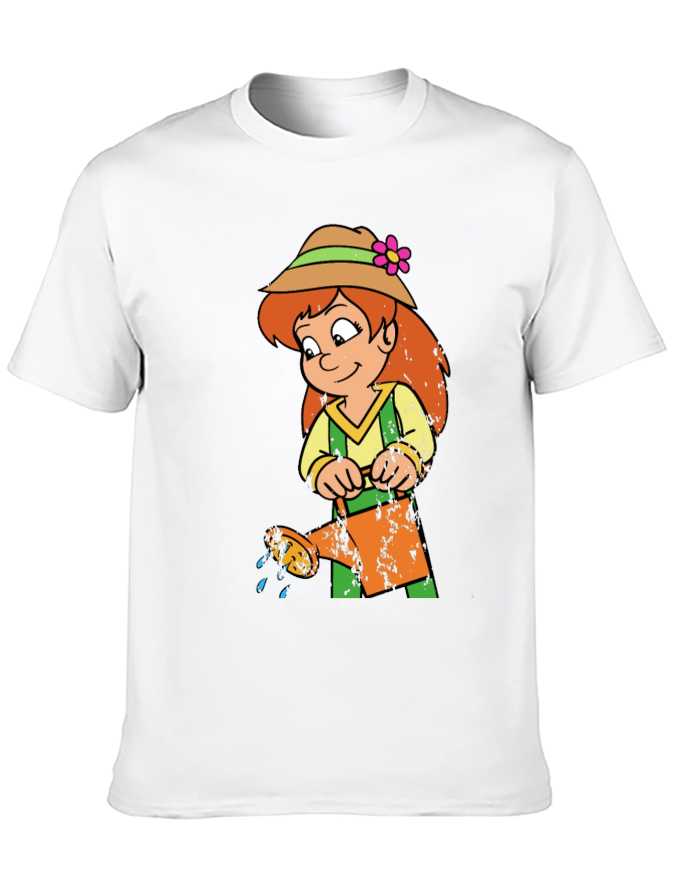 Cartoon Gardener Graphic T-Shirt