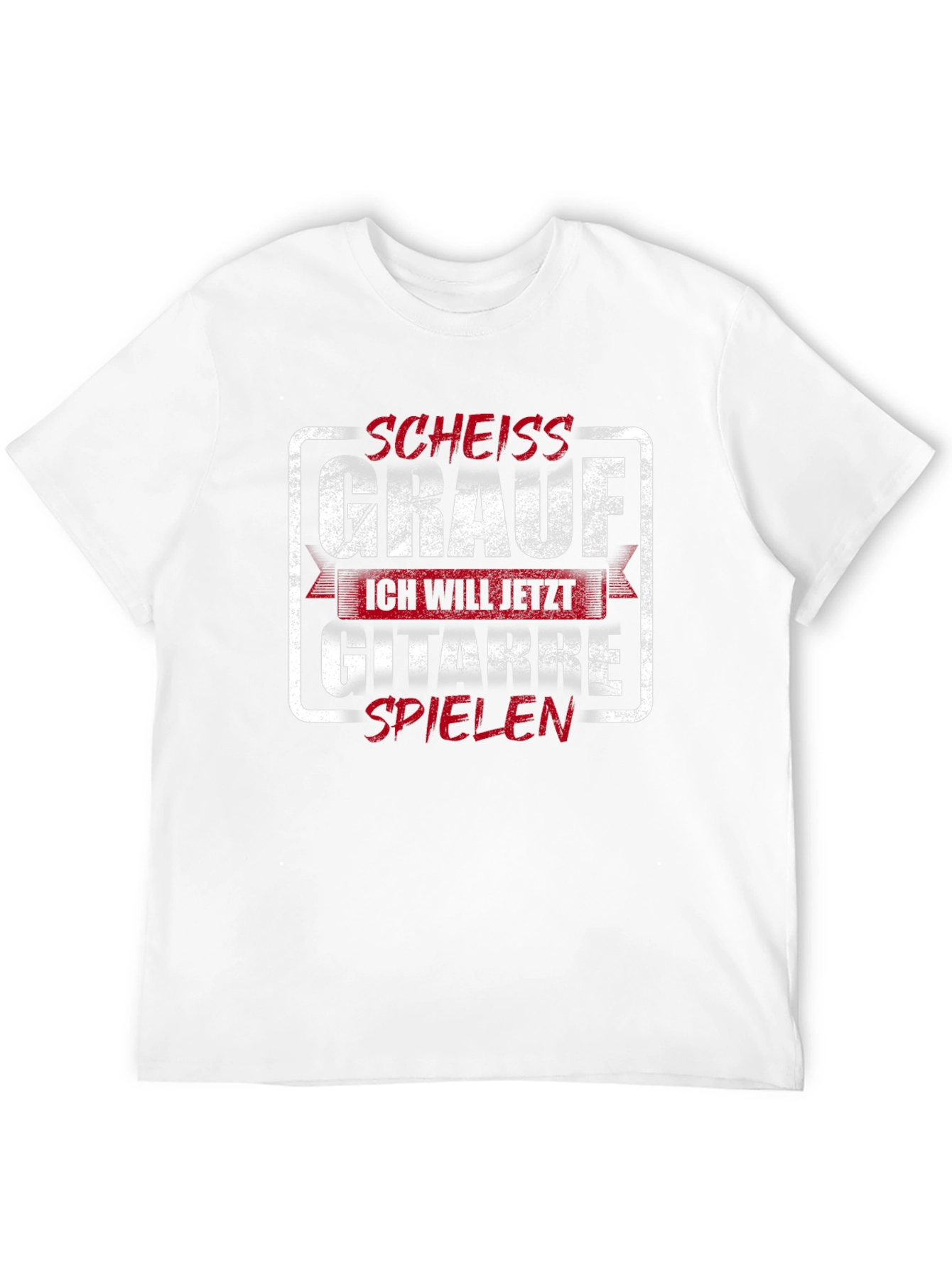 Funny Guitarist T-Shirt -  Scheiss Grauf