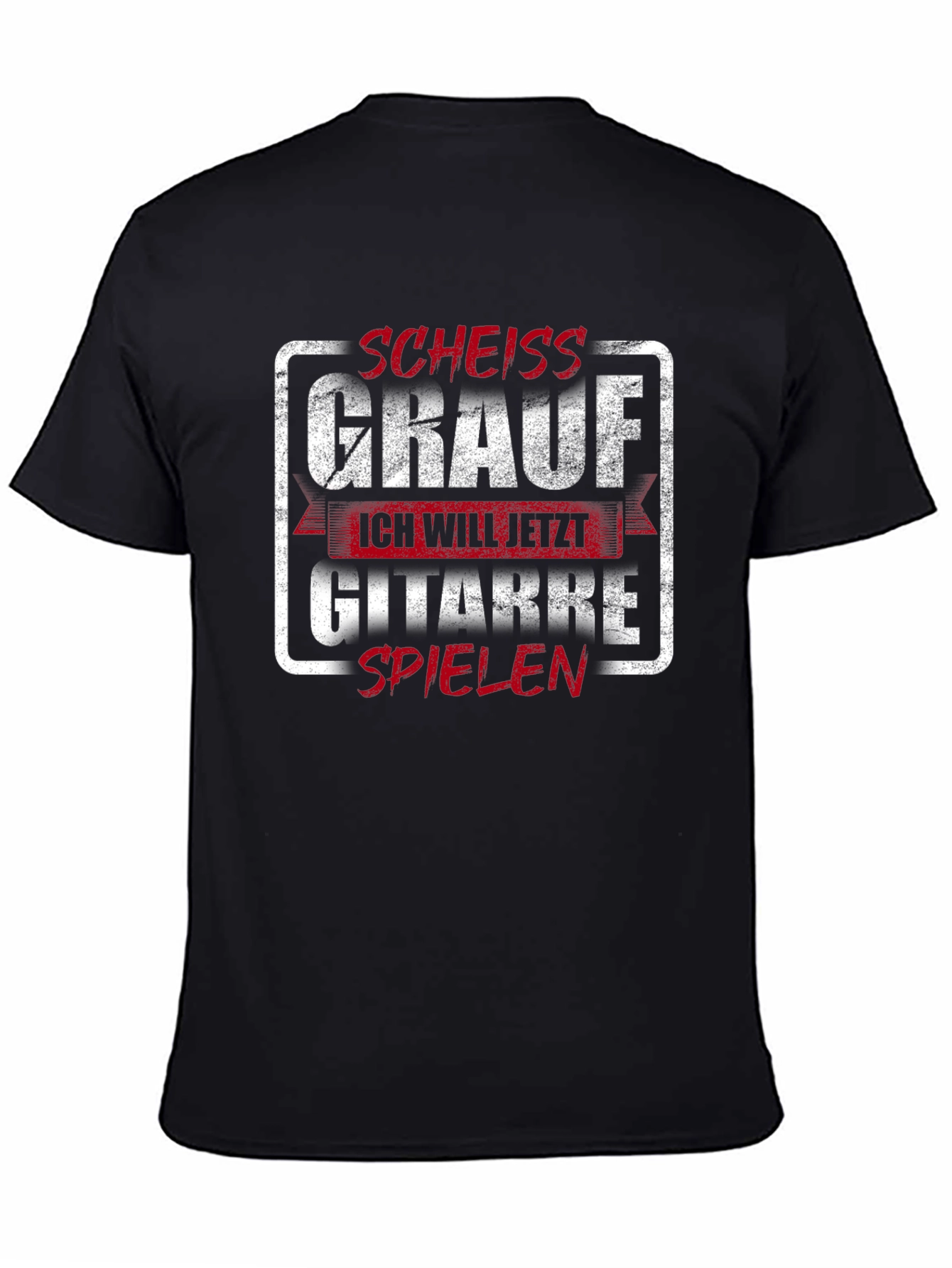 Funny Guitarist T-Shirt -  Scheiss Grauf