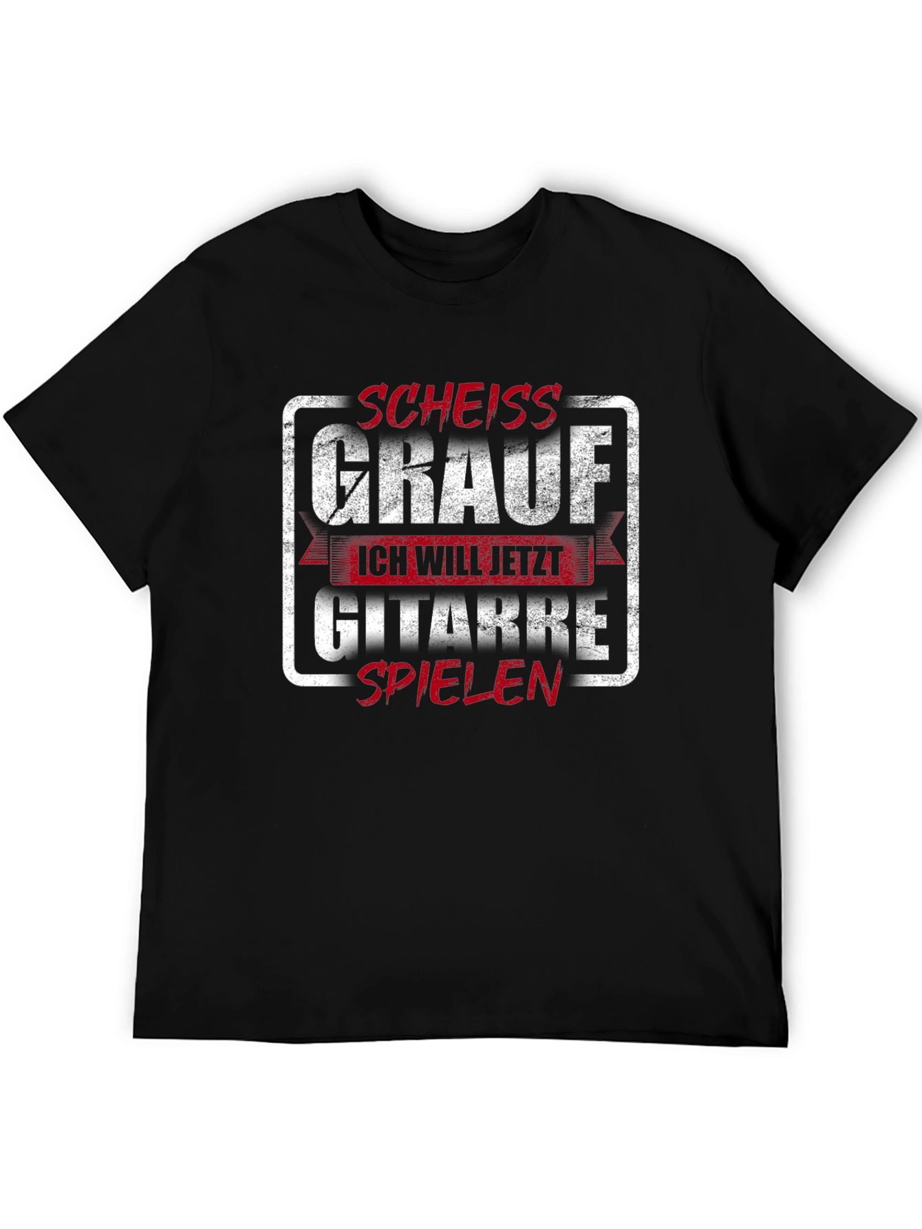 Funny Guitarist T-Shirt -  Scheiss Grauf