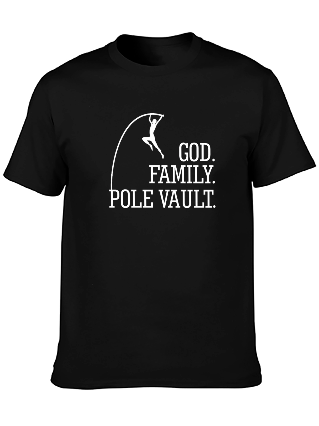 God Family Pole Vault T-Shirt - Black