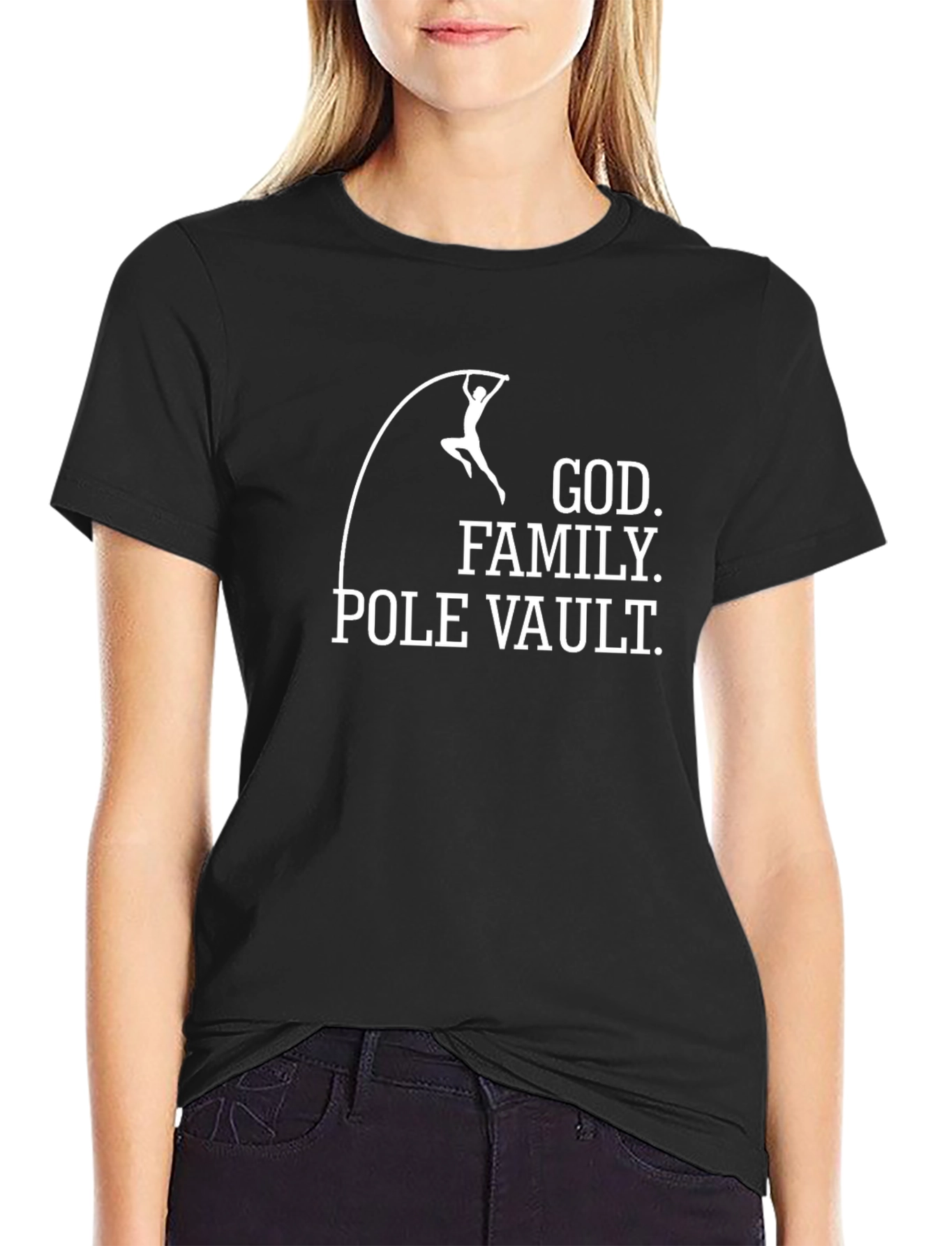 God Family Pole Vault T-Shirt - Black