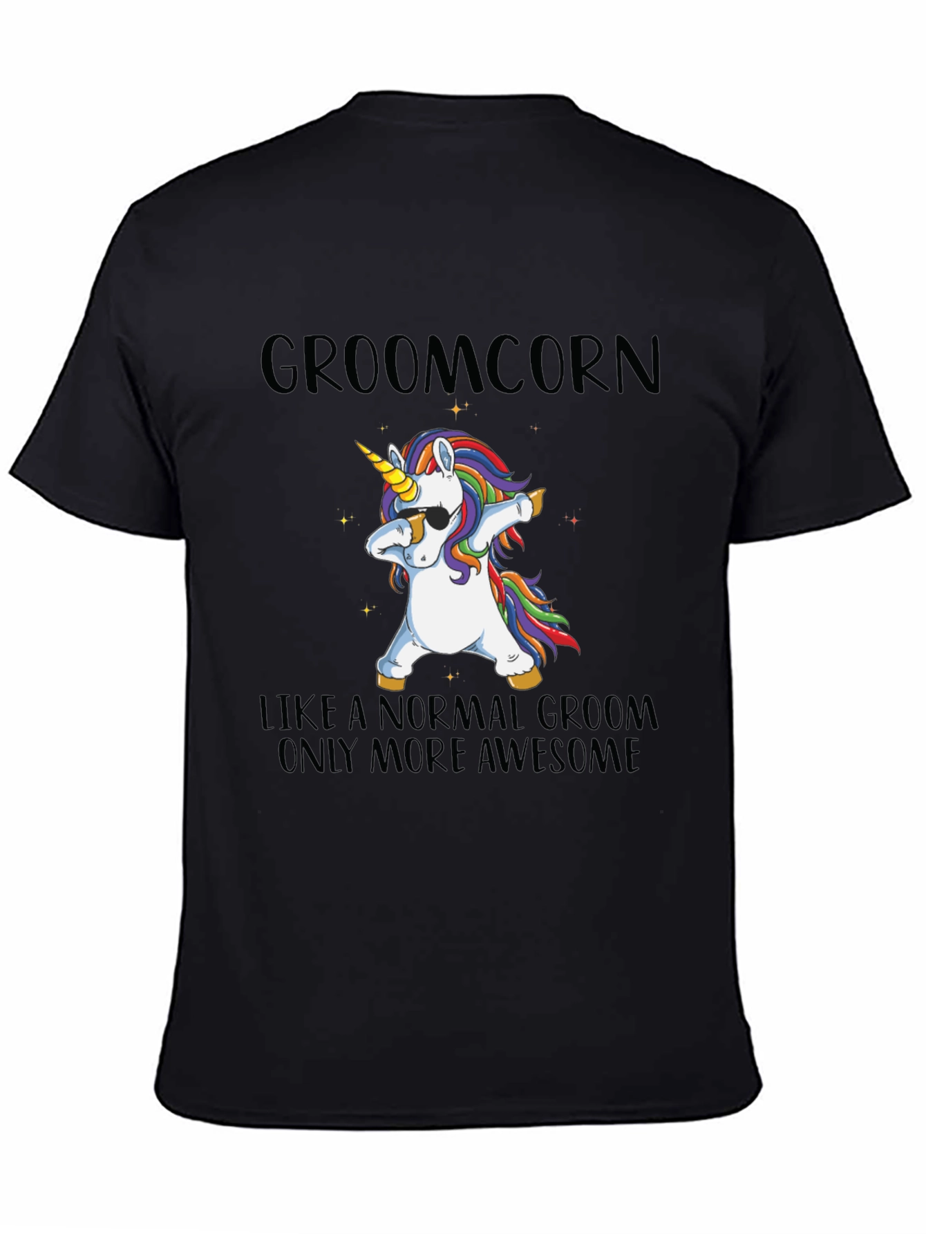 Groomcorn Unicorn Dabbing T-Shirt