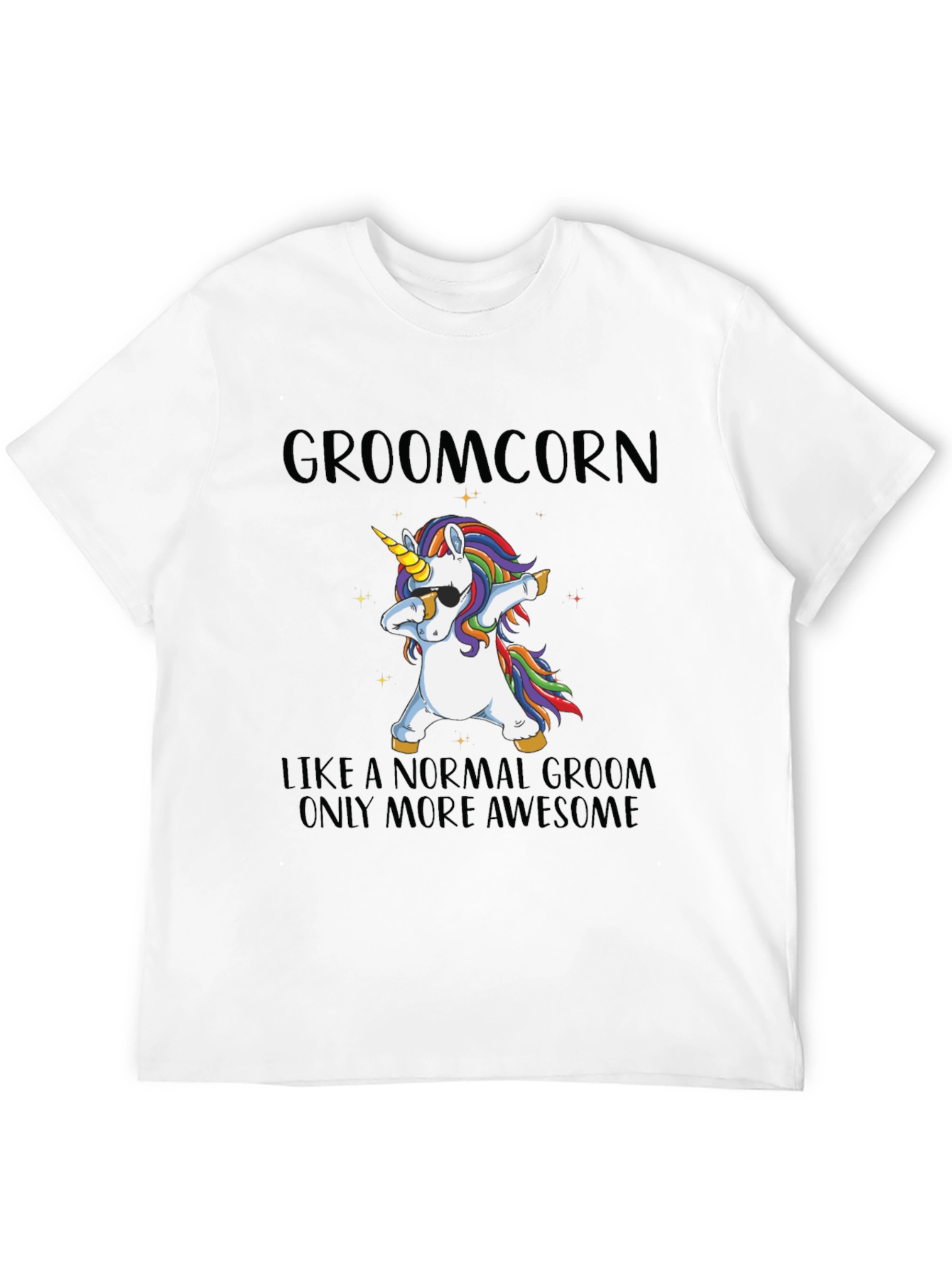 Groomcorn Unicorn Dabbing T-Shirt