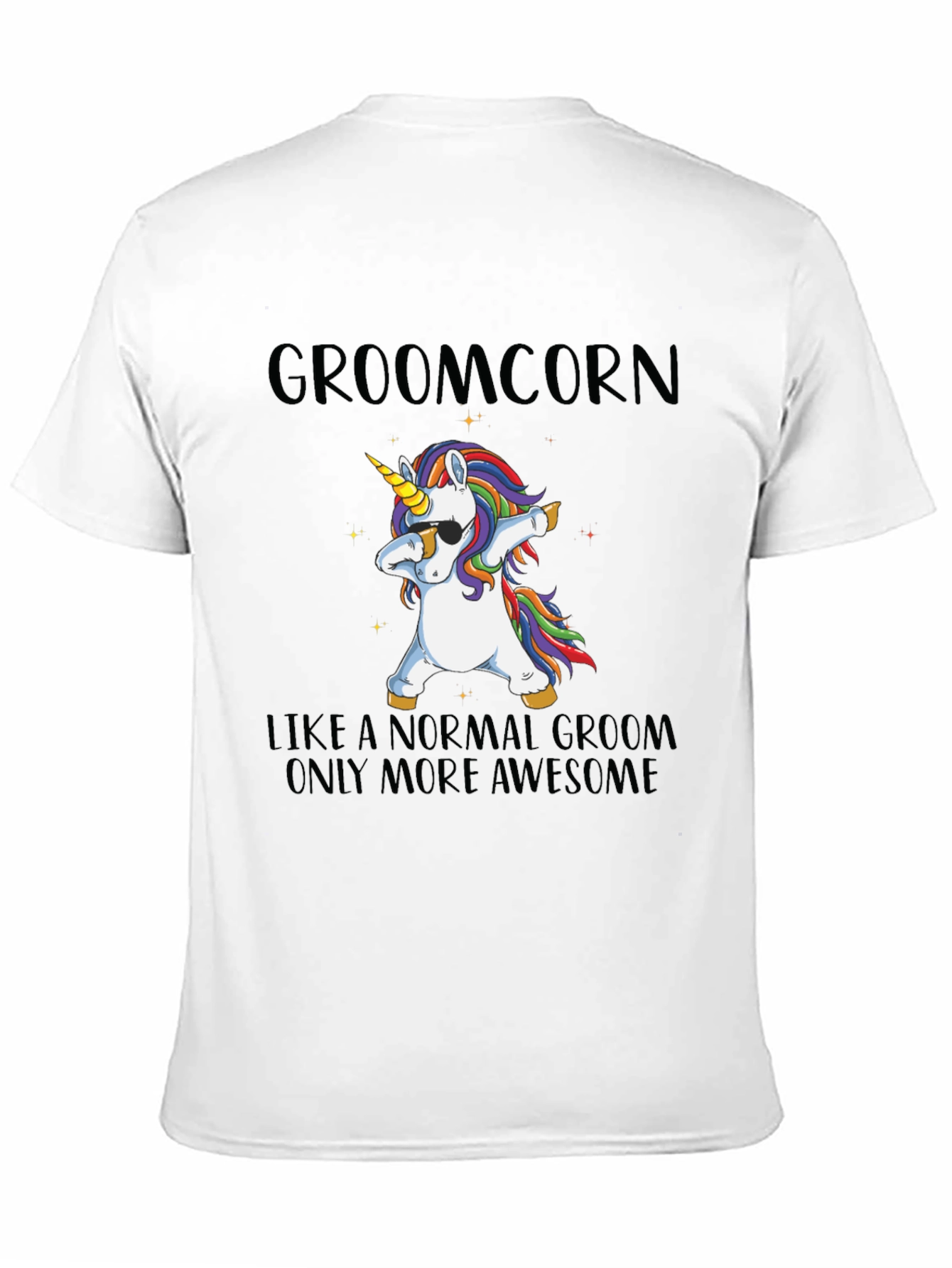 Groomcorn Unicorn Dabbing T-Shirt