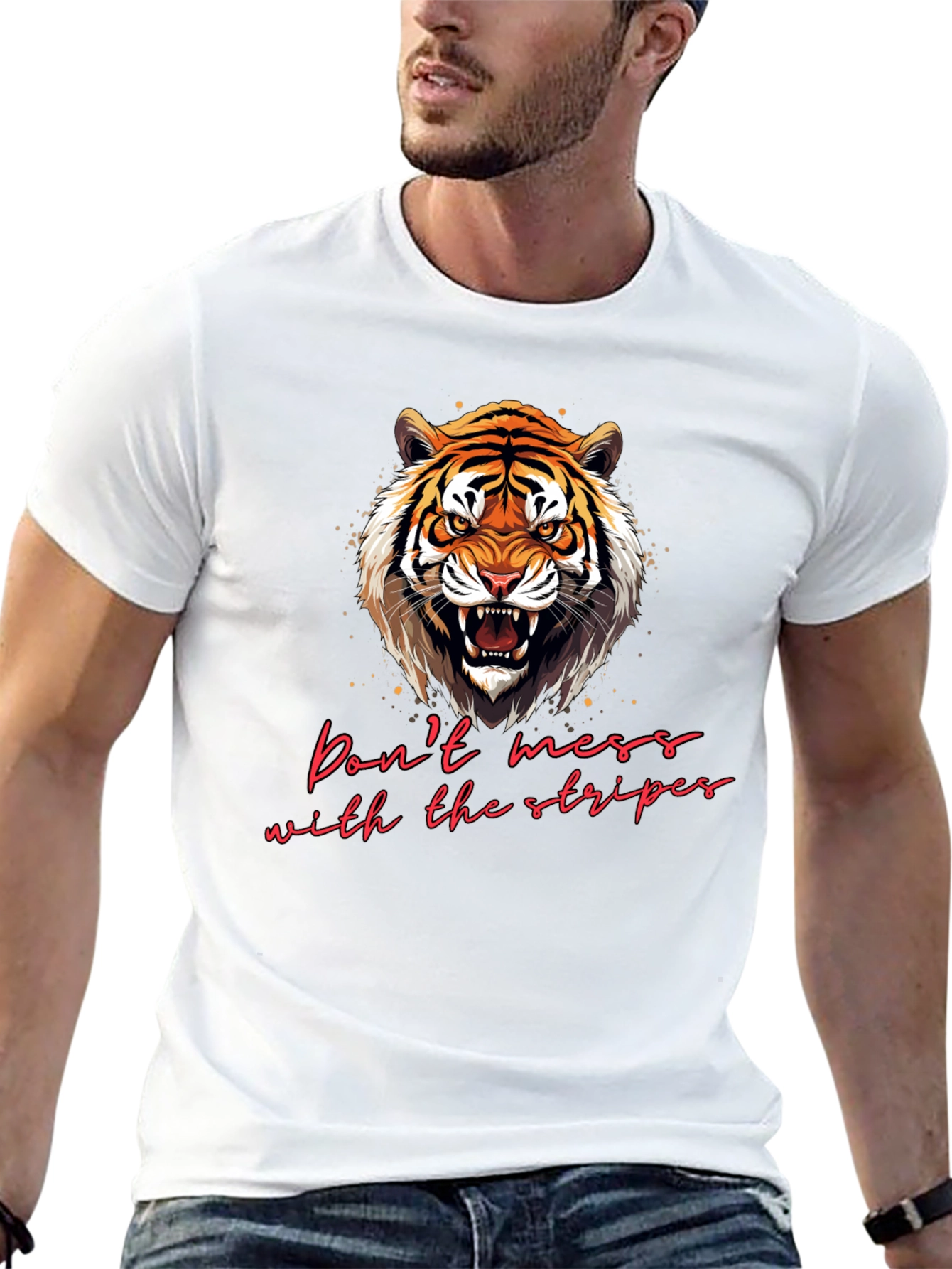 Tiger Stripes Graphic Tee - Fierce Fashion