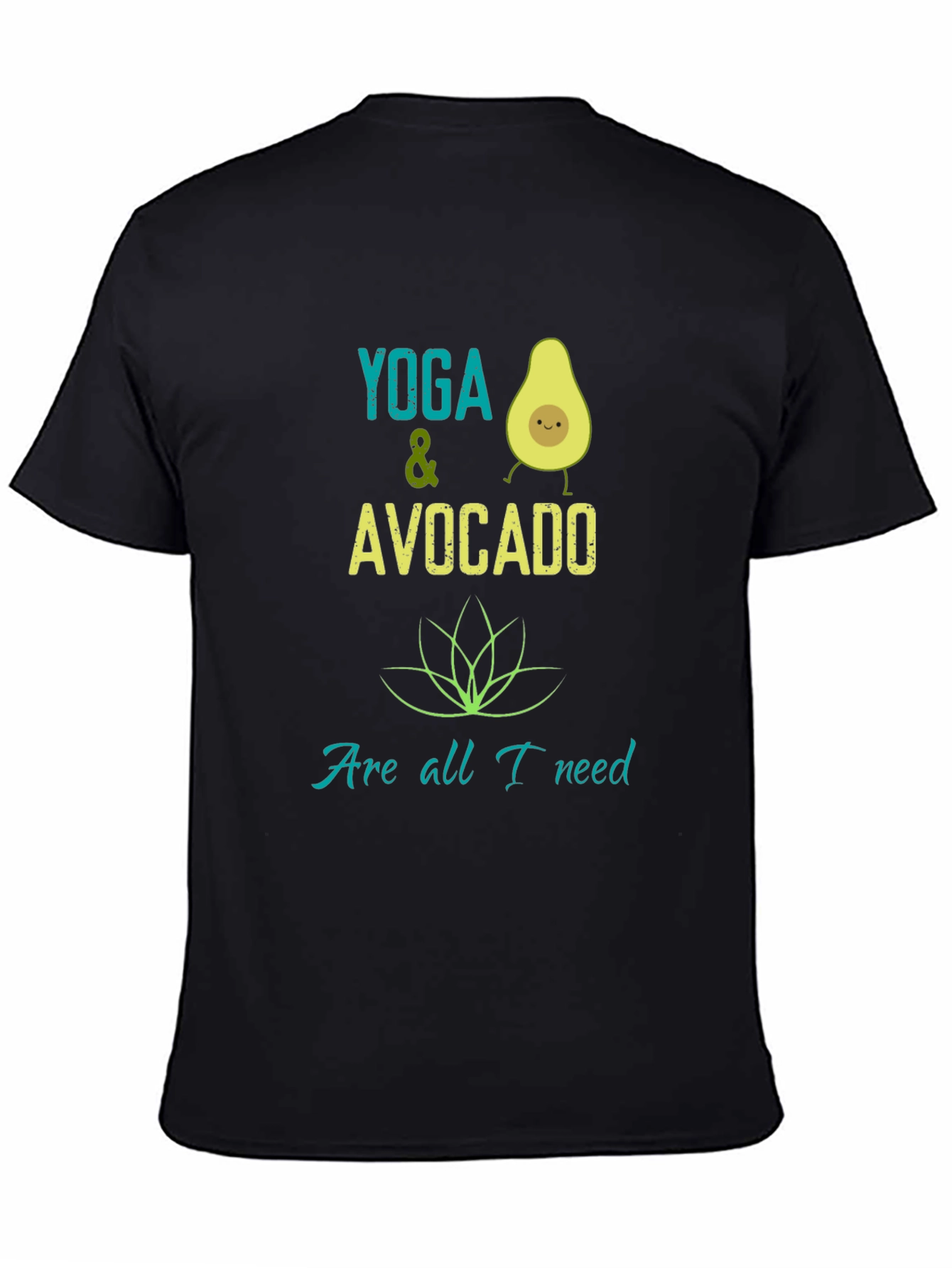 Yoga & Avocado T-Shirt - Trendy Graphic Tee