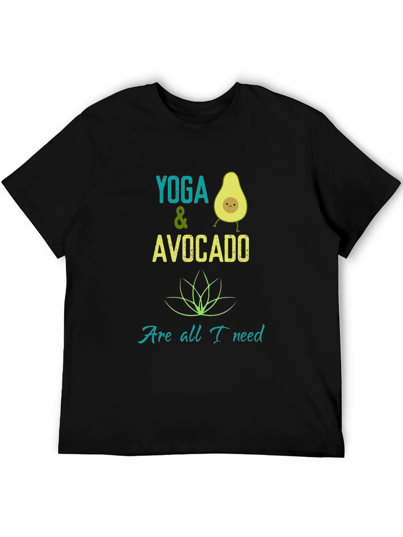 Yoga & Avocado T-Shirt - Trendy Graphic Tee