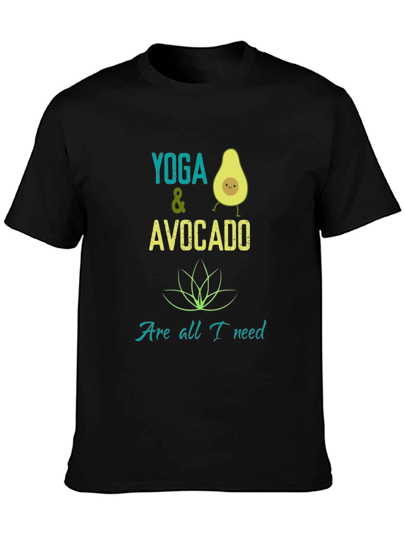 Yoga & Avocado T-Shirt - Trendy Graphic Tee