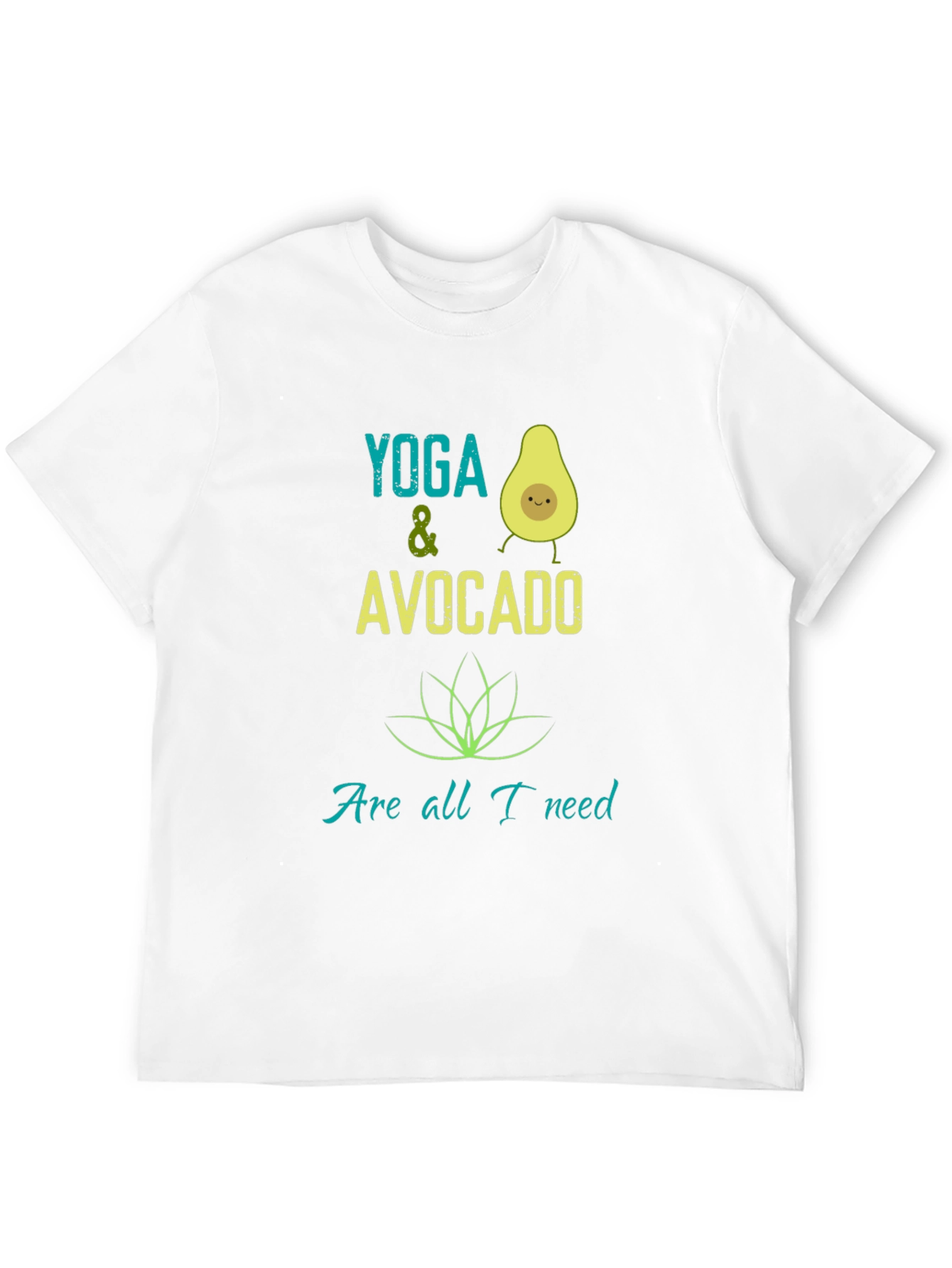 Yoga & Avocado T-Shirt - Trendy Graphic Tee