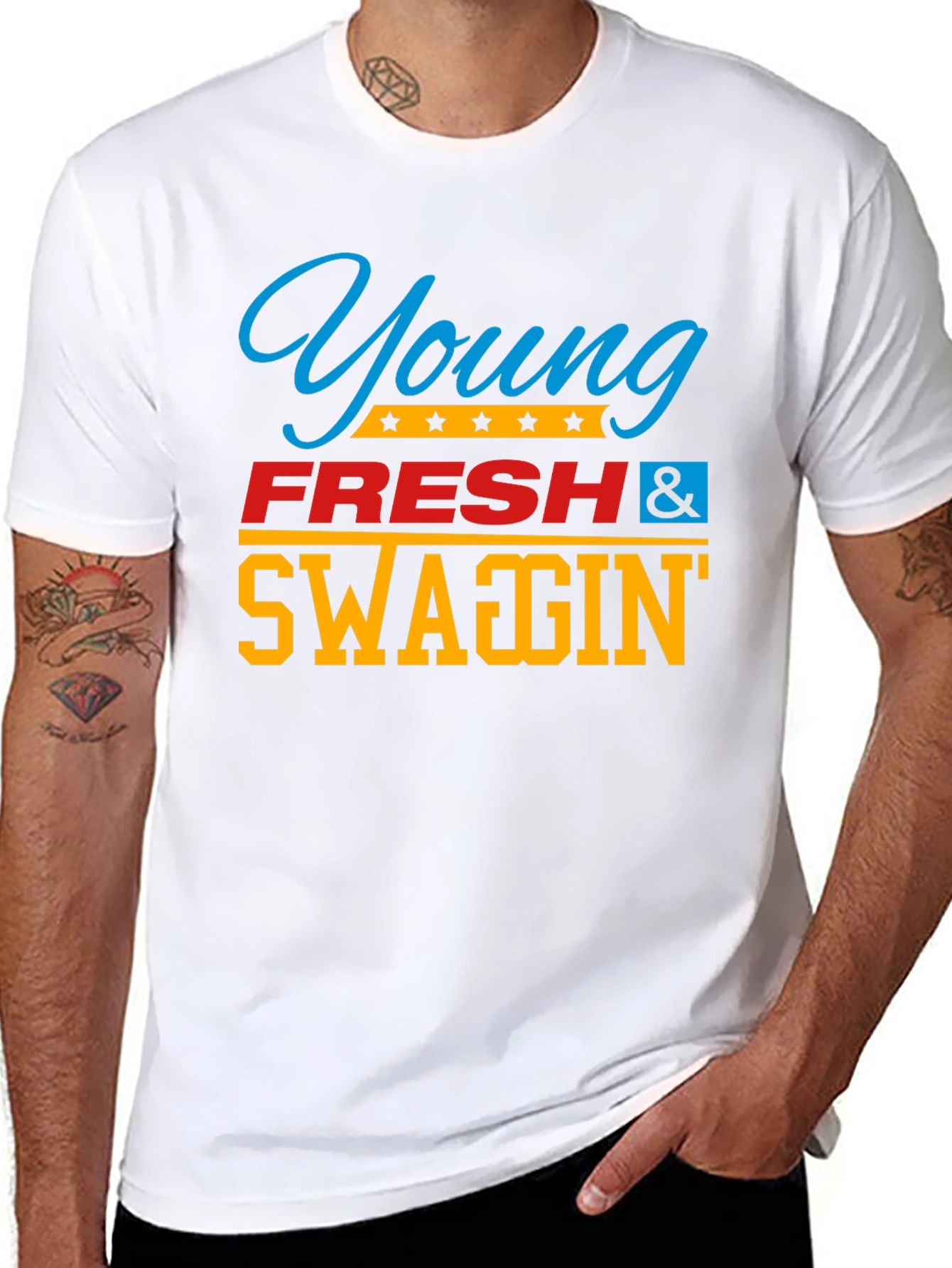 Young Fresh & Swaggin Graphic T-Shirt